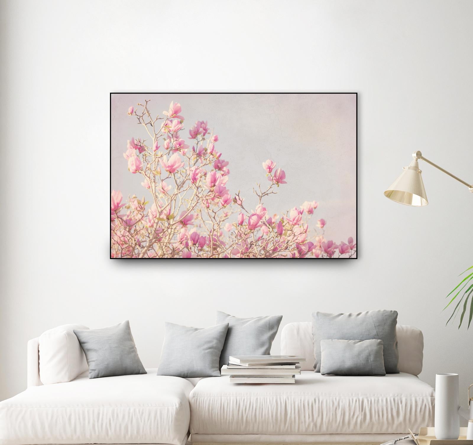 Pink Tree Tops I by Elizabeth Urquhart on GIANT ART - beige floral