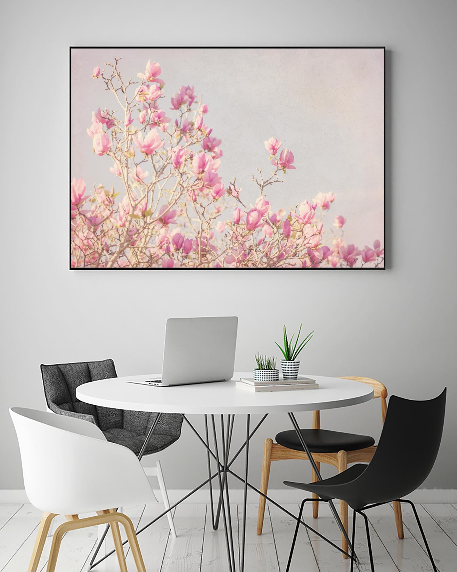 Pink Tree Tops I by Elizabeth Urquhart on GIANT ART - beige floral