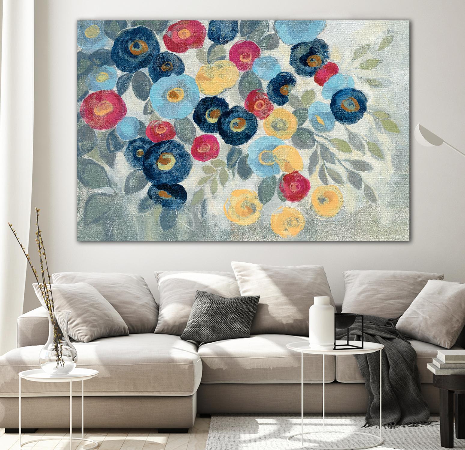 Winter Flowers I by Silvia Vassileva on GIANT ART - pink floral