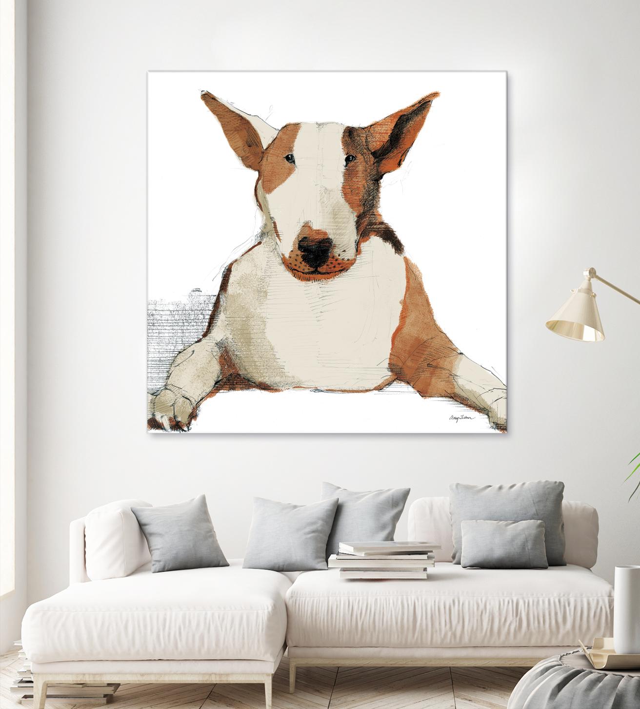 Oberon Watercolor by Avery Tillmon on GIANT ART - brown animals