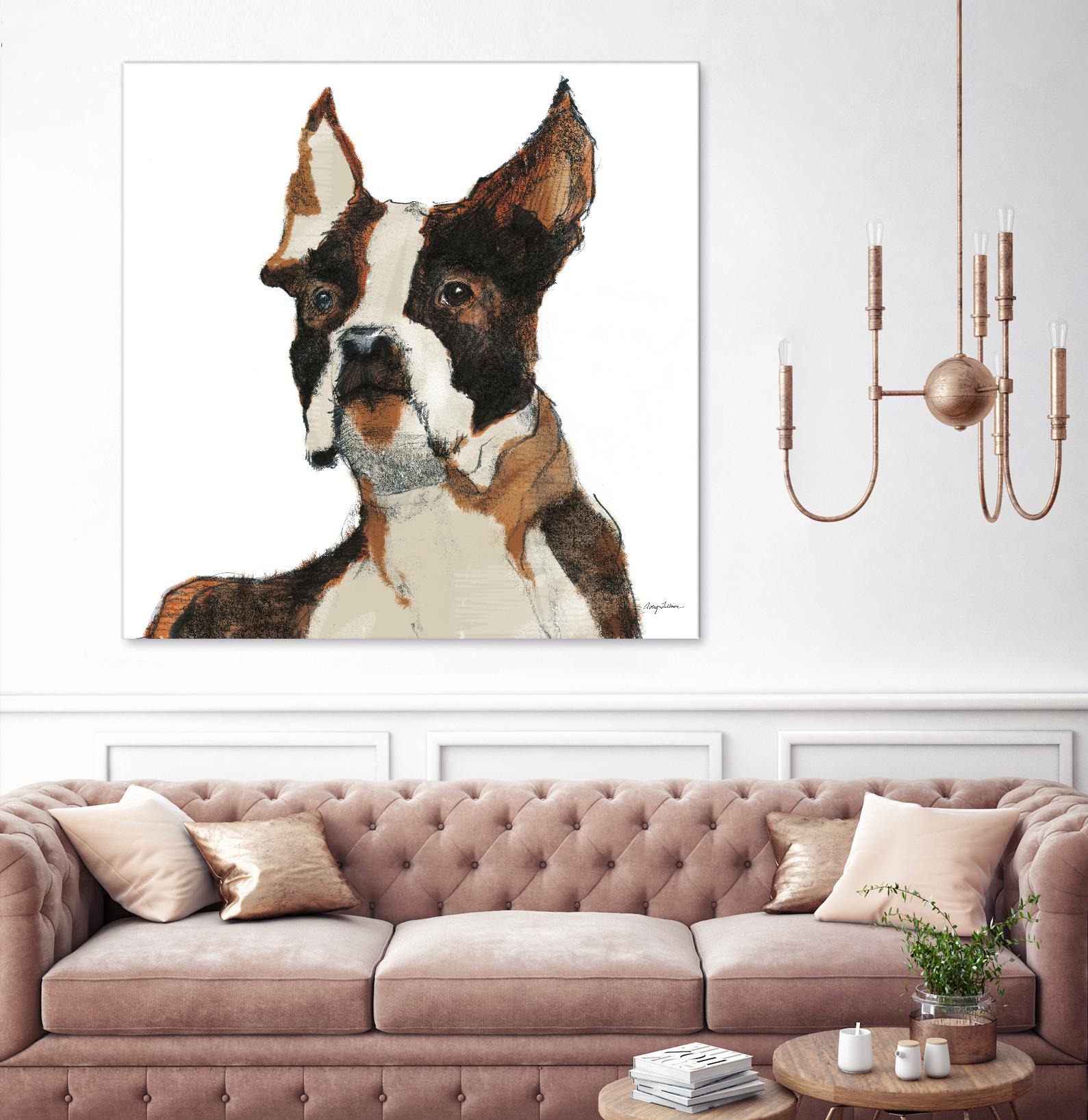 Snug Watercolor by Avery Tillmon on GIANT ART - brown animals