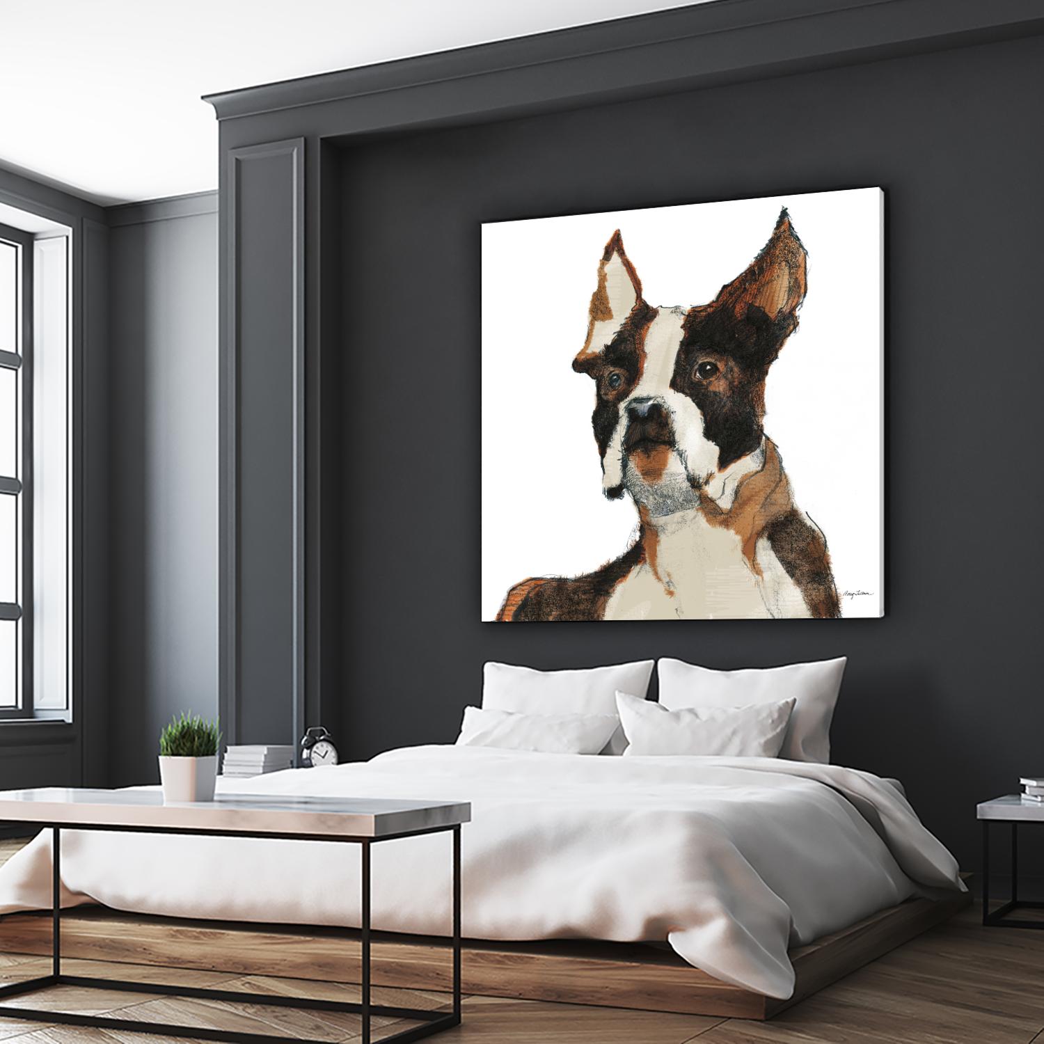 Snug Watercolor by Avery Tillmon on GIANT ART - brown animals