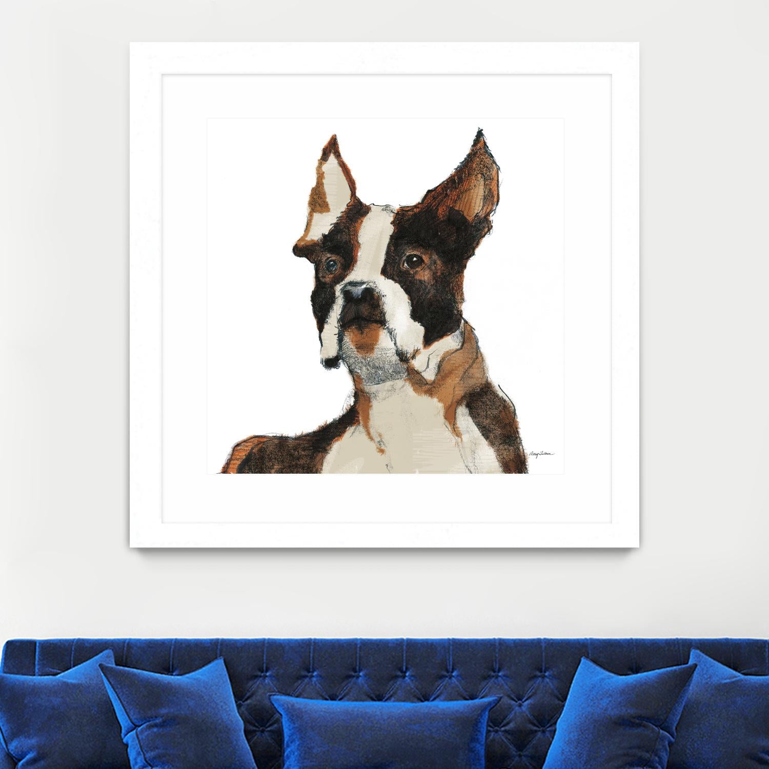 Snug Watercolor by Avery Tillmon on GIANT ART - brown animals