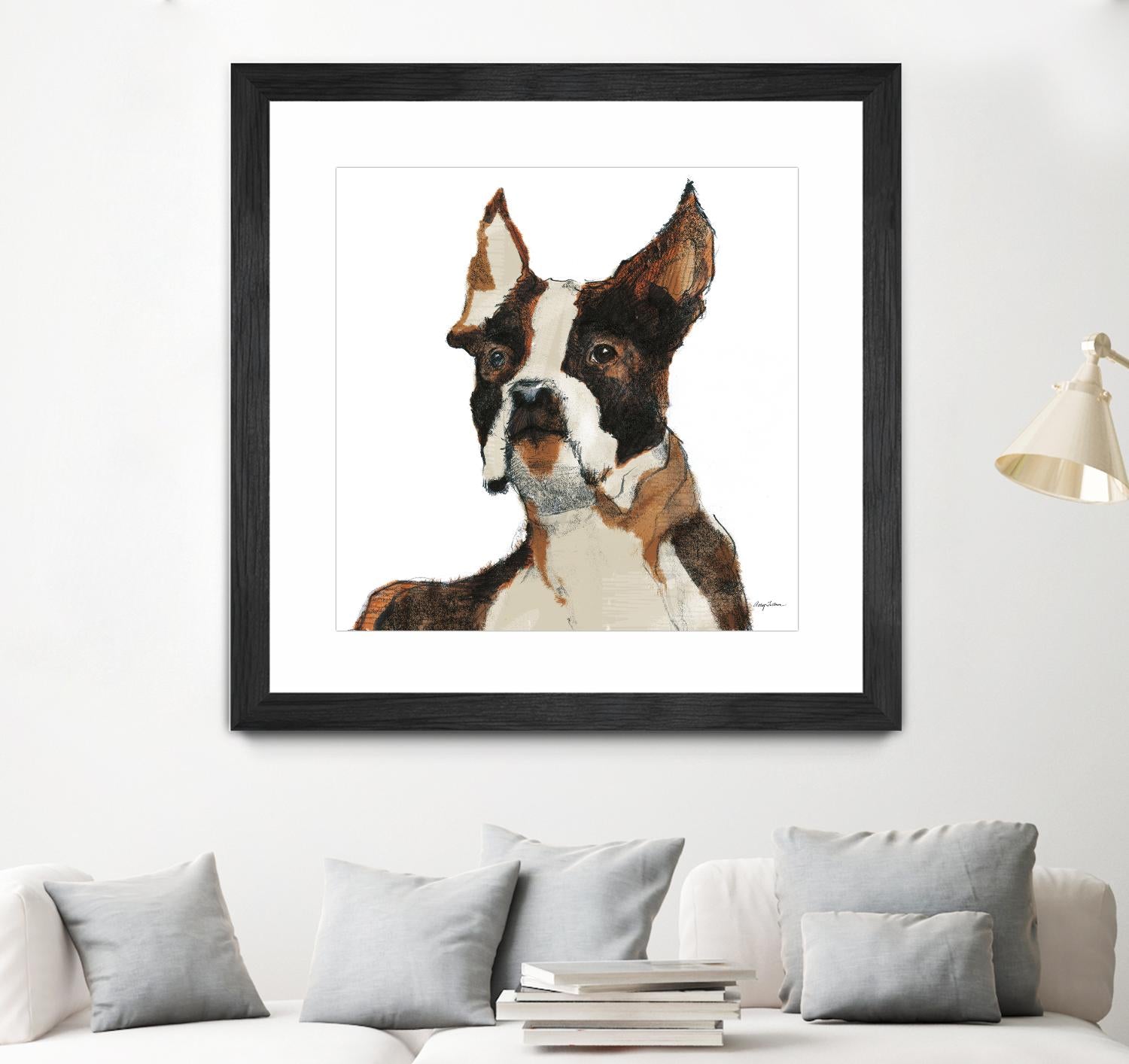 Snug Watercolor by Avery Tillmon on GIANT ART - brown animals