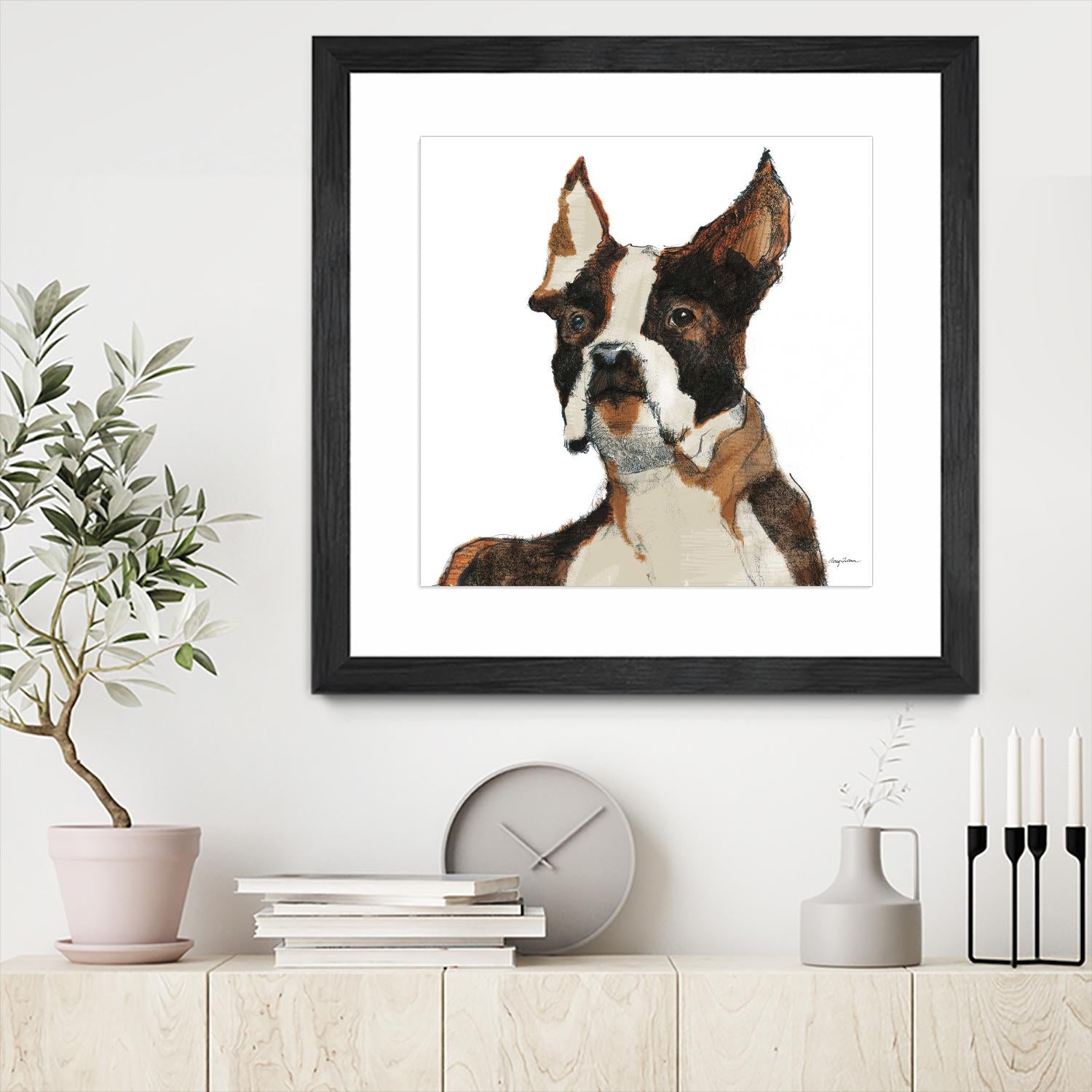 Snug Watercolor by Avery Tillmon on GIANT ART - brown animals