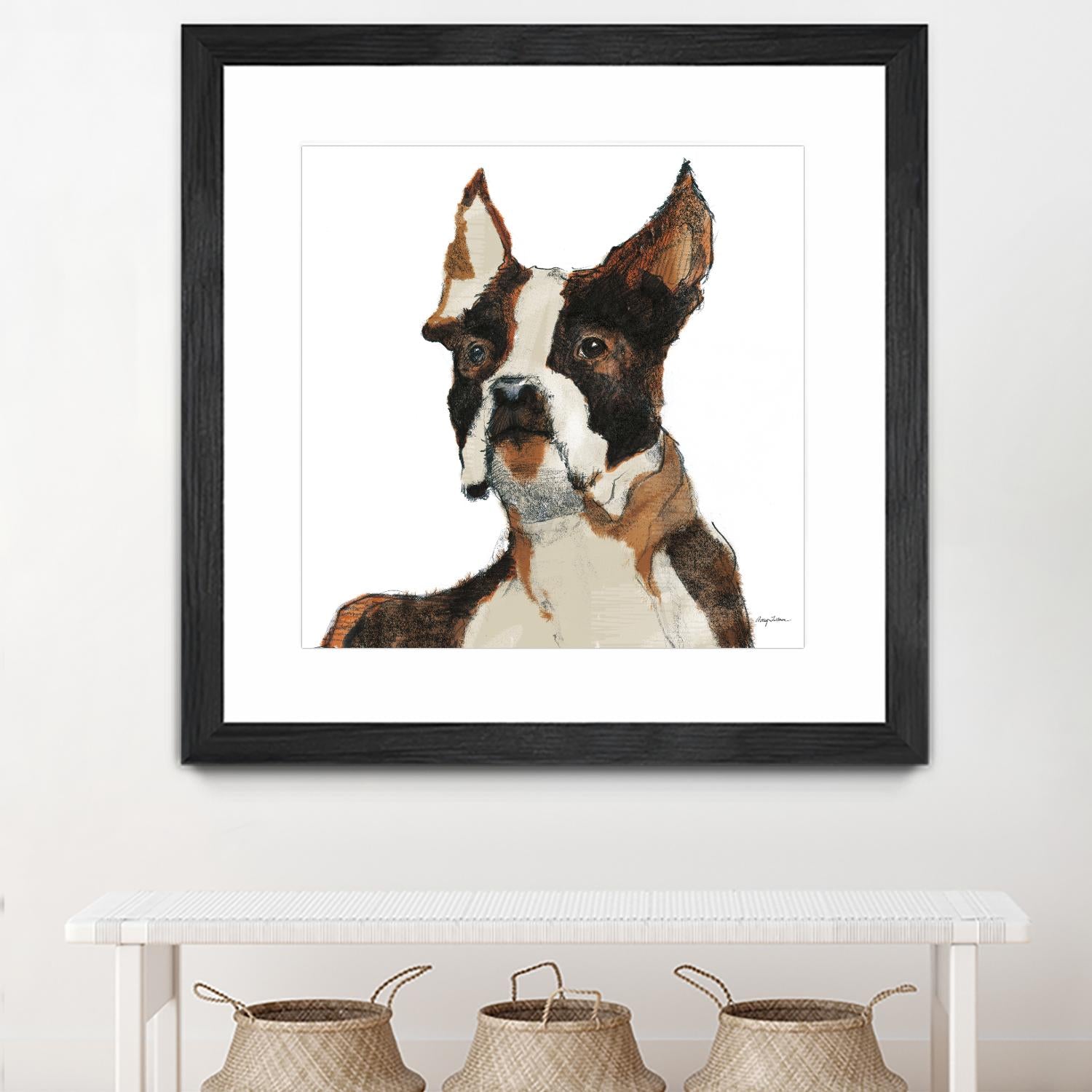 Snug Watercolor by Avery Tillmon on GIANT ART - brown animals