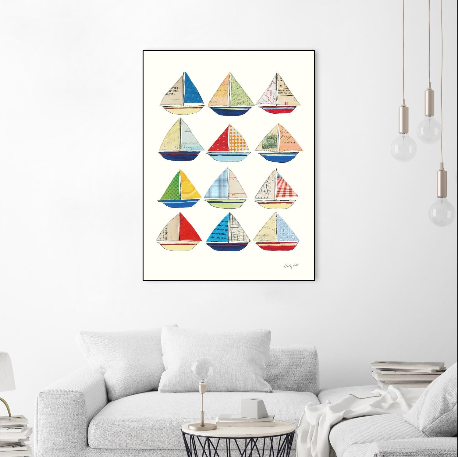 Wind and Waves VII by Courtney Prahl on GIANT ART - beige nautical