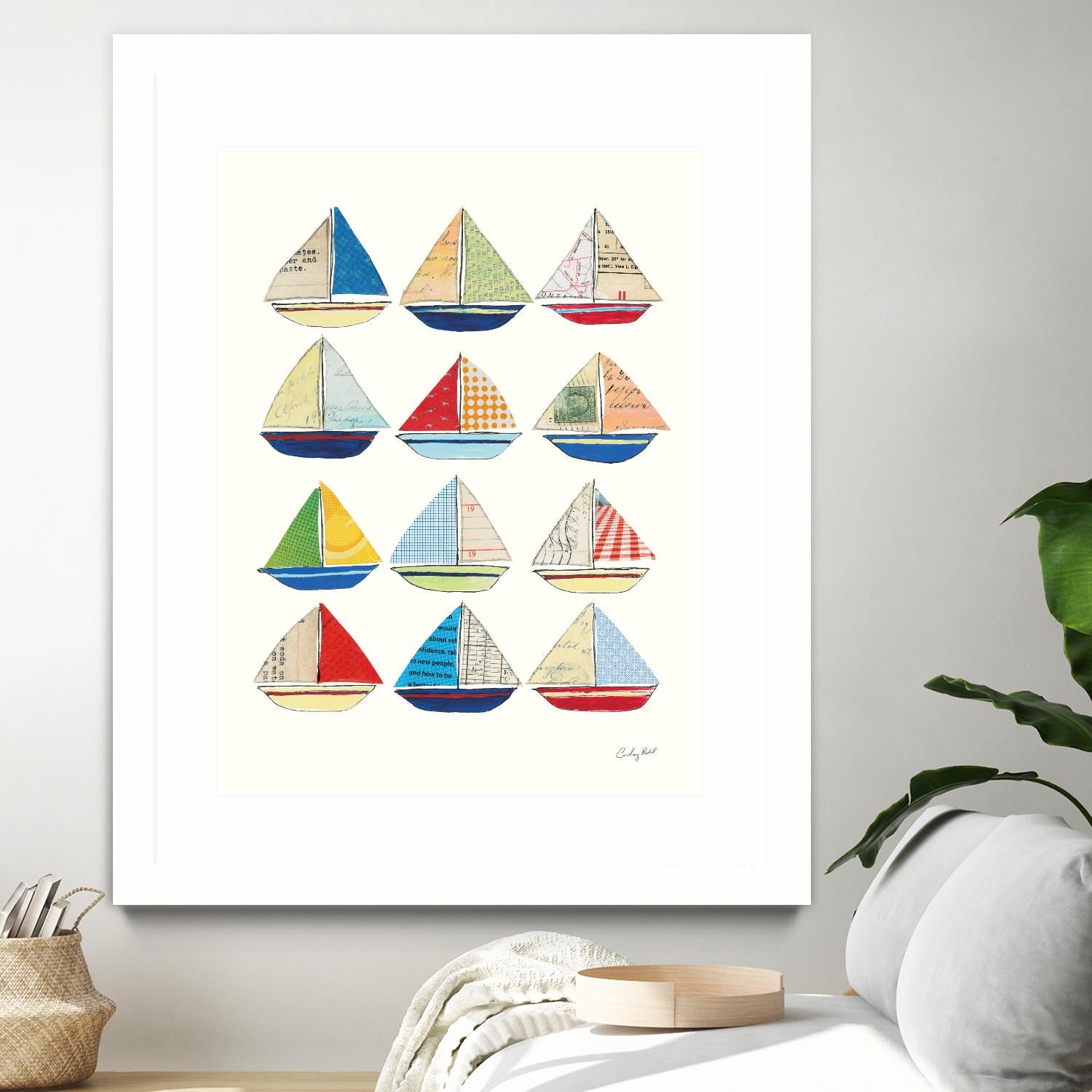 Wind and Waves VII by Courtney Prahl on GIANT ART - beige nautical