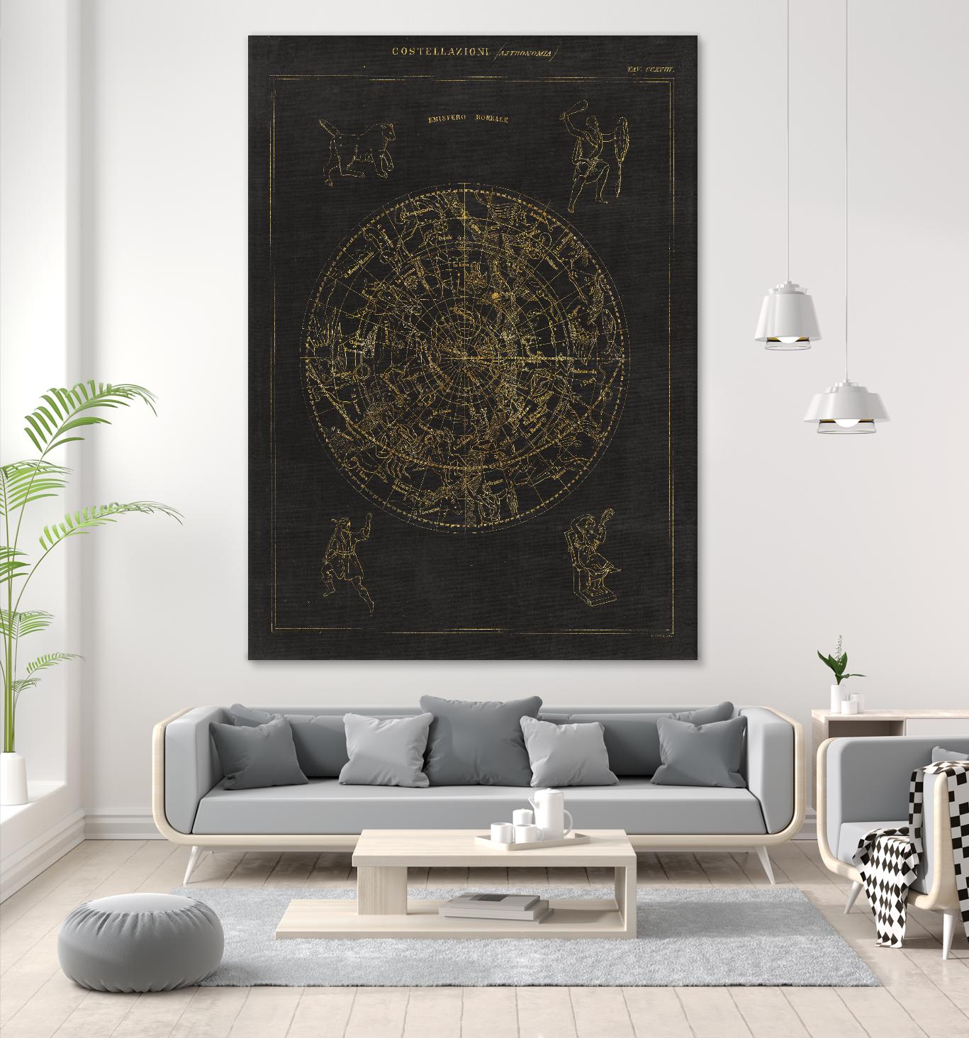 Collage Cactus IV on Graph Paper by Portfolio on GIANT ART - grey maps