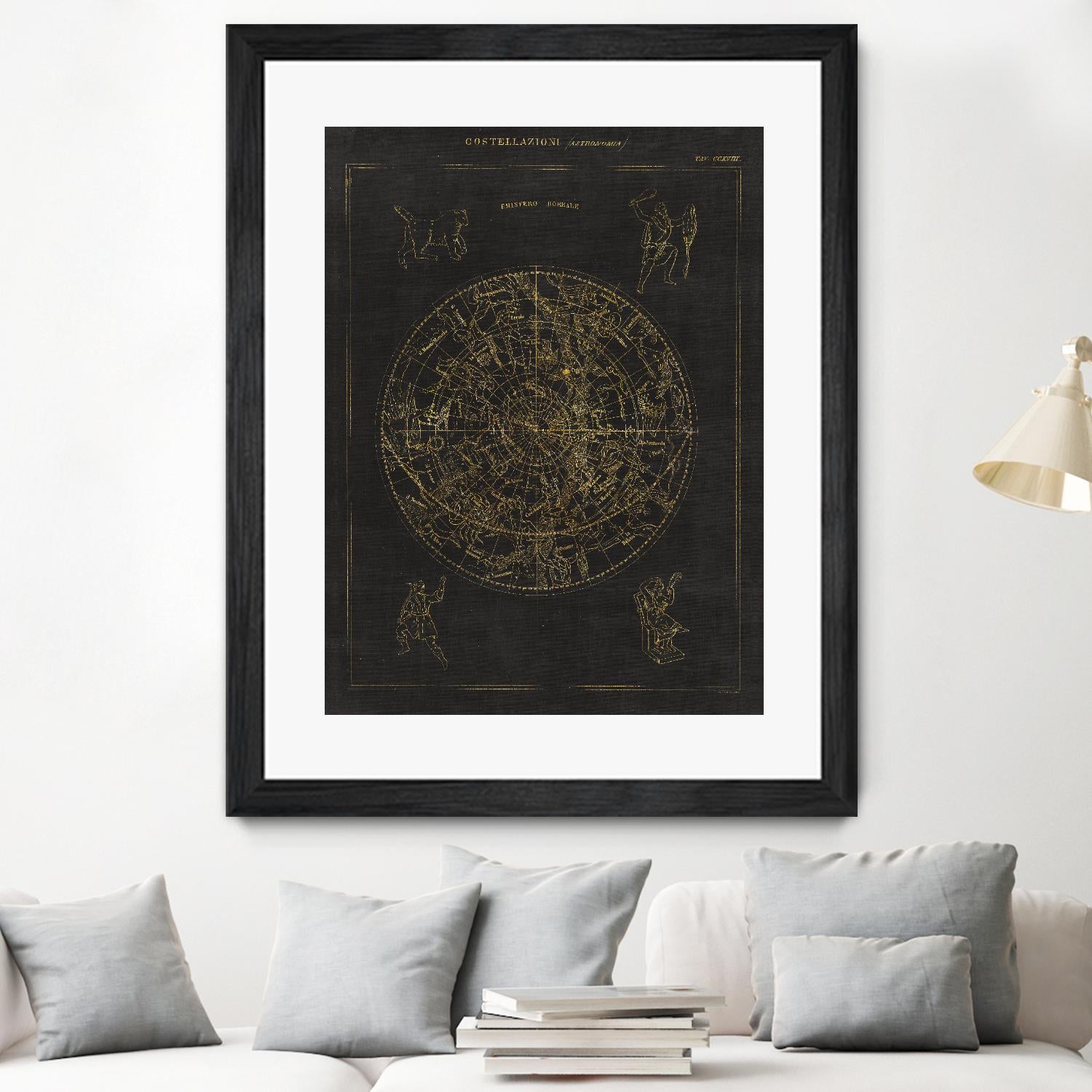 Collage Cactus IV on Graph Paper by Portfolio on GIANT ART - grey maps