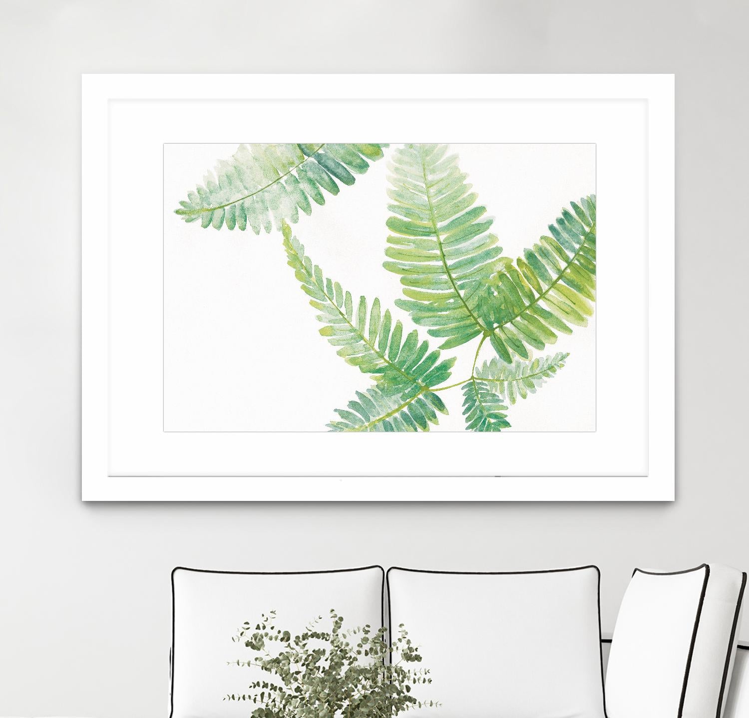 Ferns I by Chris Paschke on GIANT ART - green tropical