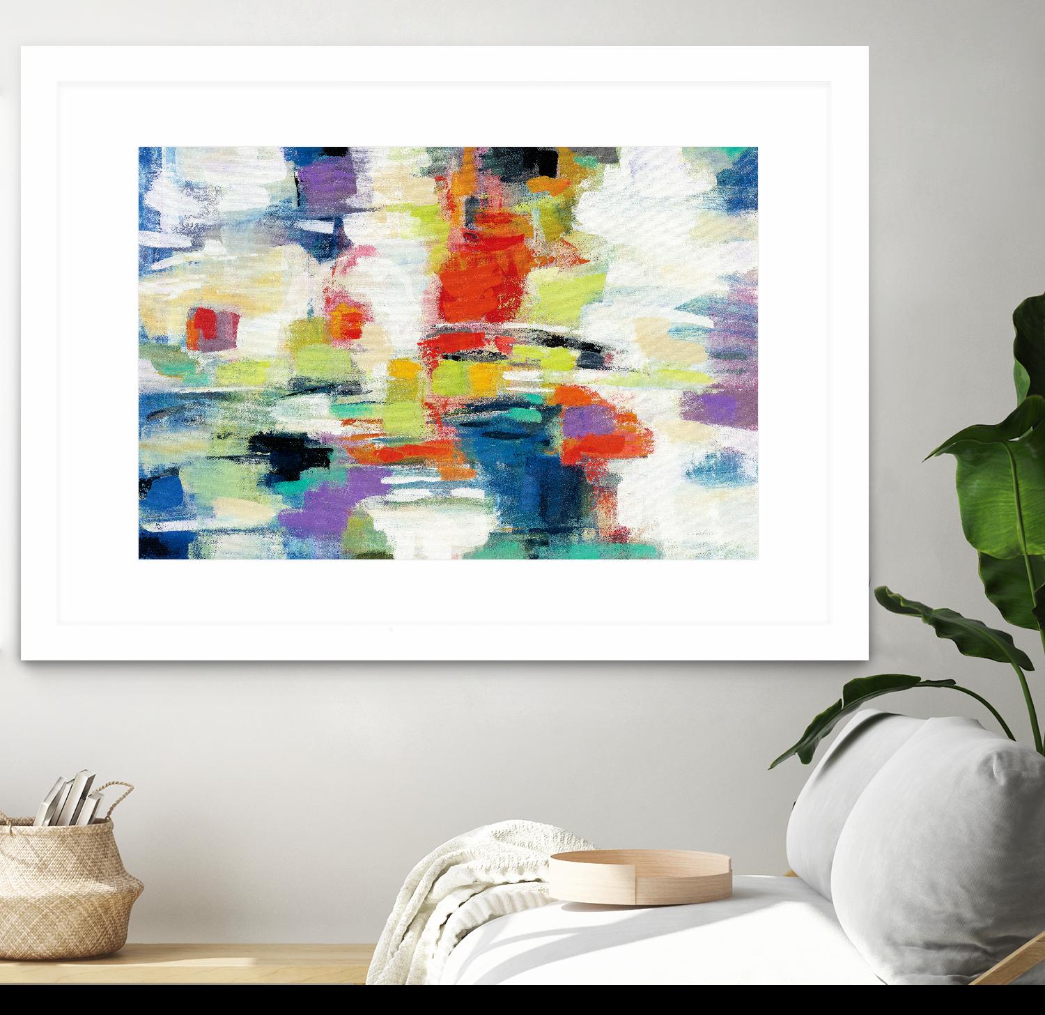 Island Town by Silvia Vassileva on GIANT ART - red abstract