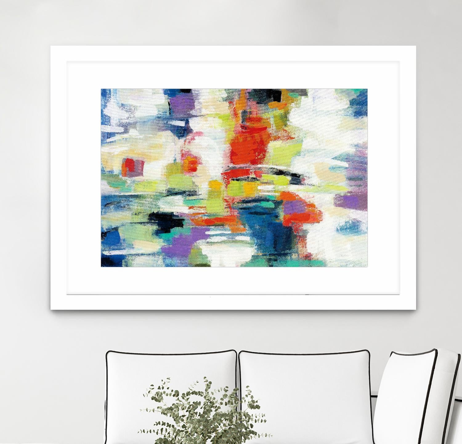 Island Town by Silvia Vassileva on GIANT ART - red abstract