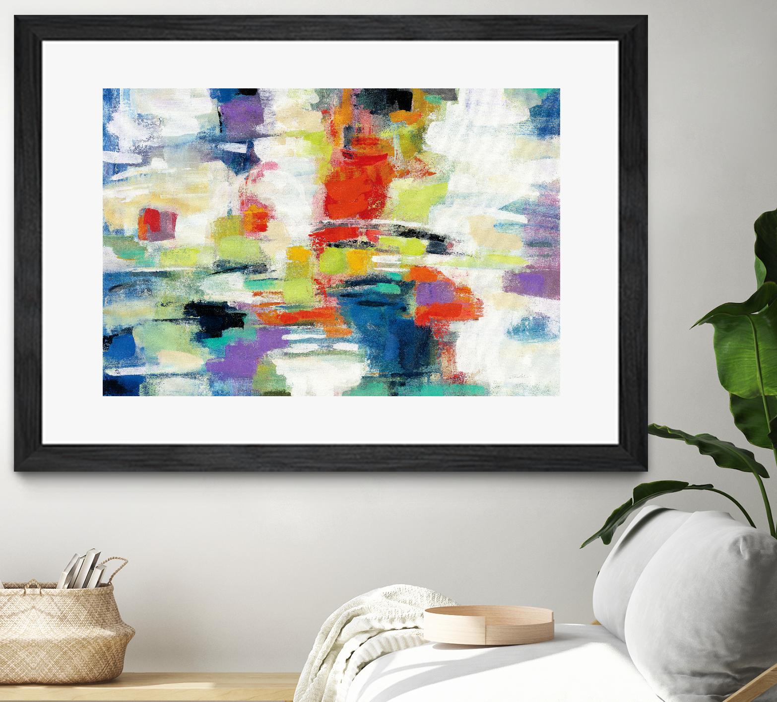 Island Town by Silvia Vassileva on GIANT ART - red abstract