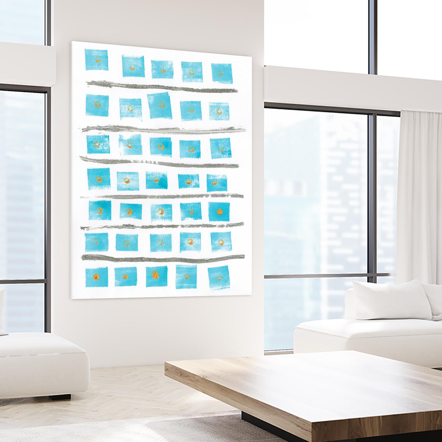 Ocean Blue II by Portfolio on GIANT ART - blue abstract