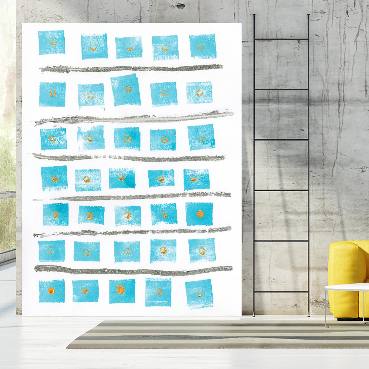 Ocean Blue II by Portfolio on GIANT ART - blue abstract