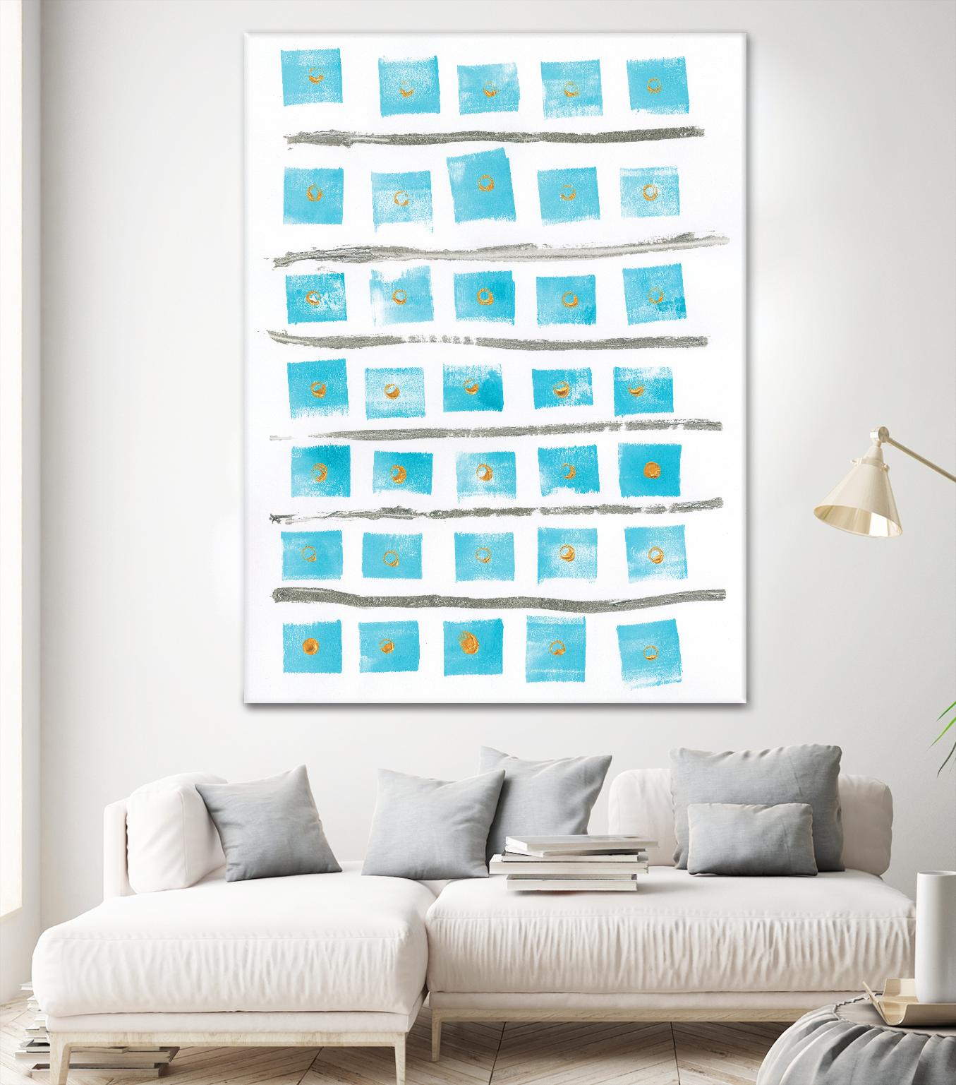 Ocean Blue II by Portfolio on GIANT ART - blue abstract