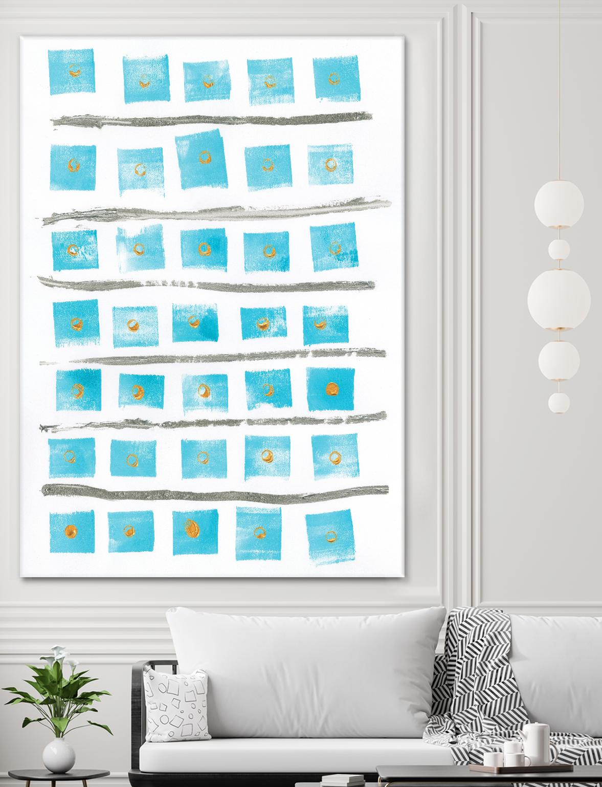 Ocean Blue II by Portfolio on GIANT ART - blue abstract