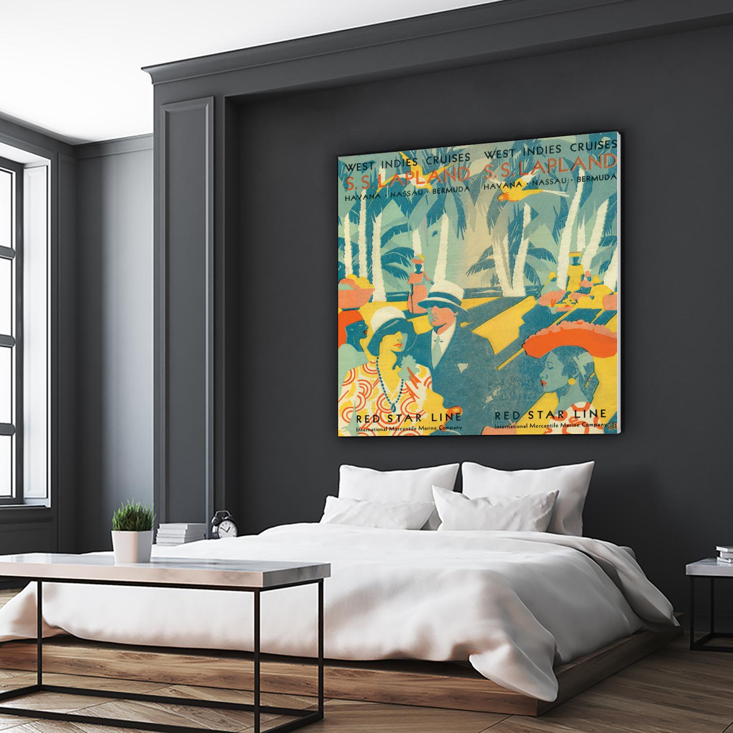 Vintage Travel Brochure VI by Portfolio on GIANT ART - blue tropical