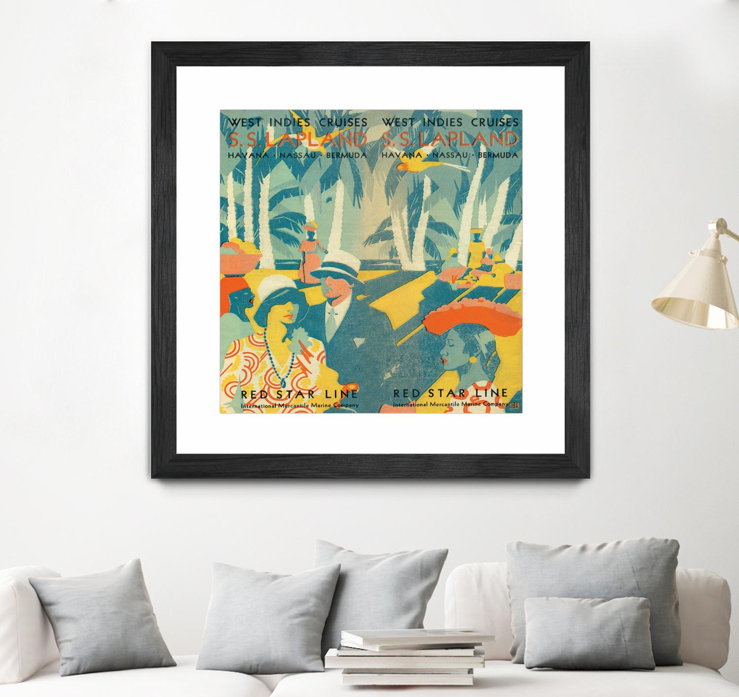 Vintage Travel Brochure VI by Portfolio on GIANT ART - blue tropical