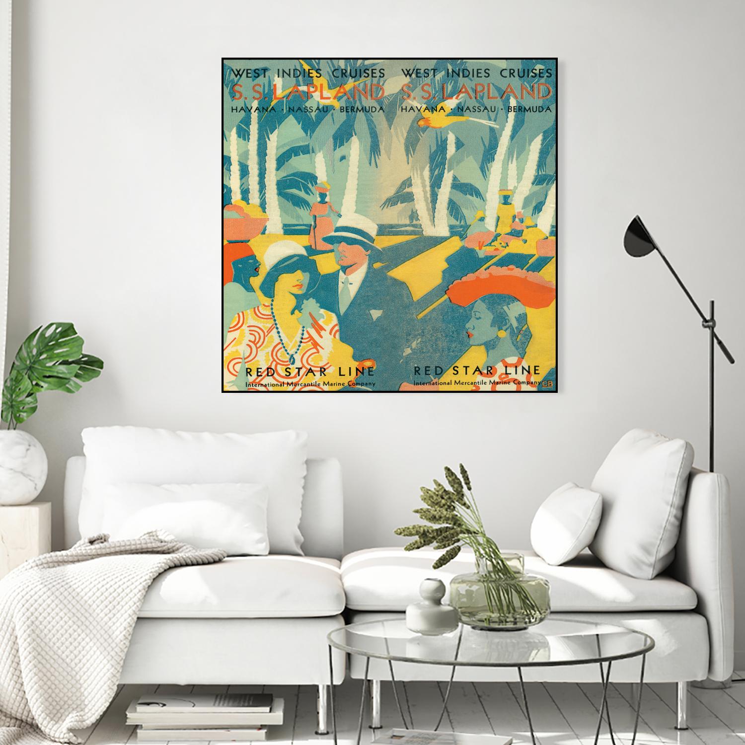 Vintage Travel Brochure VI by Portfolio on GIANT ART - blue tropical