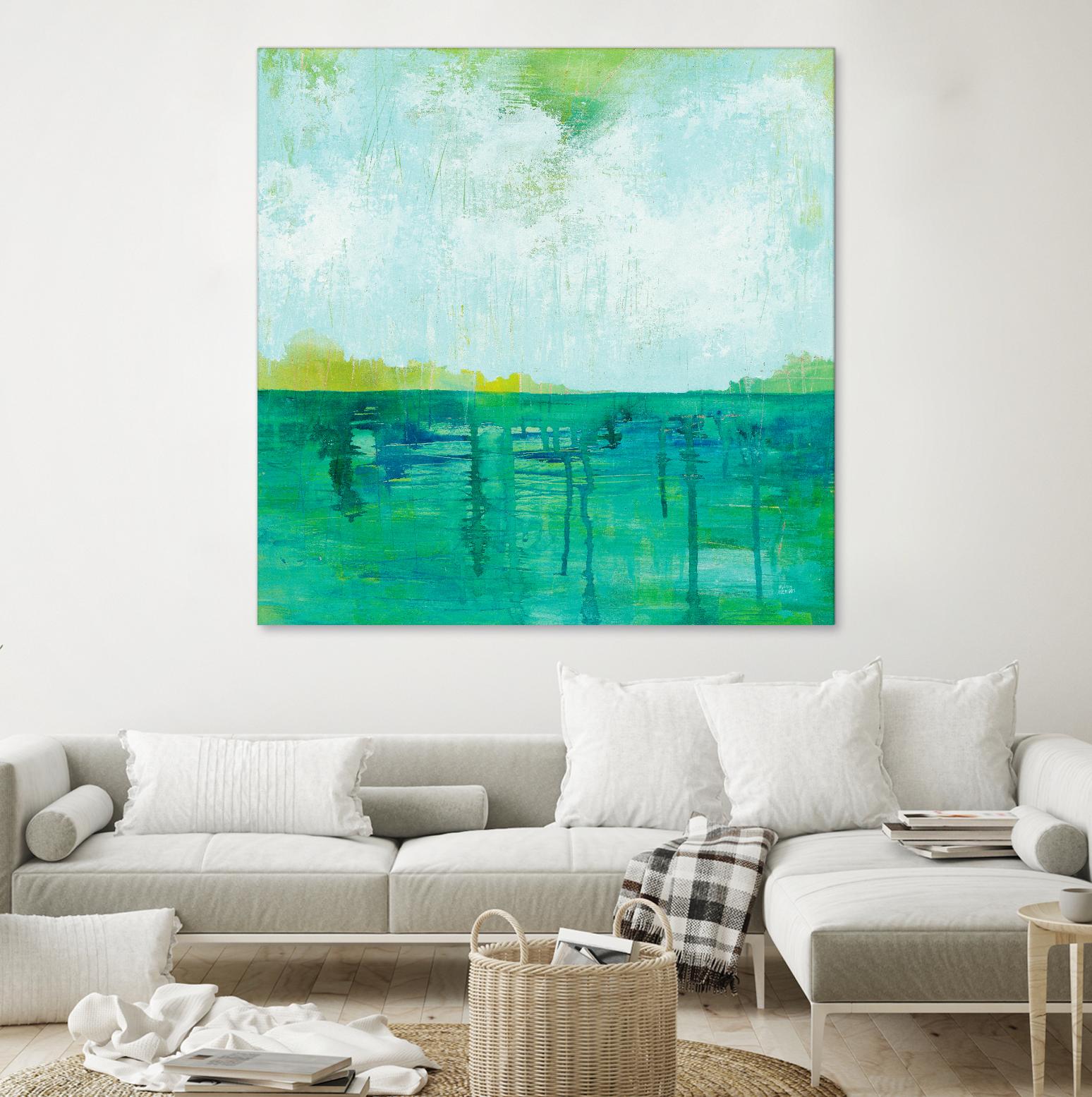 To the Shore by Melissa Averinos on GIANT ART - blue abstract