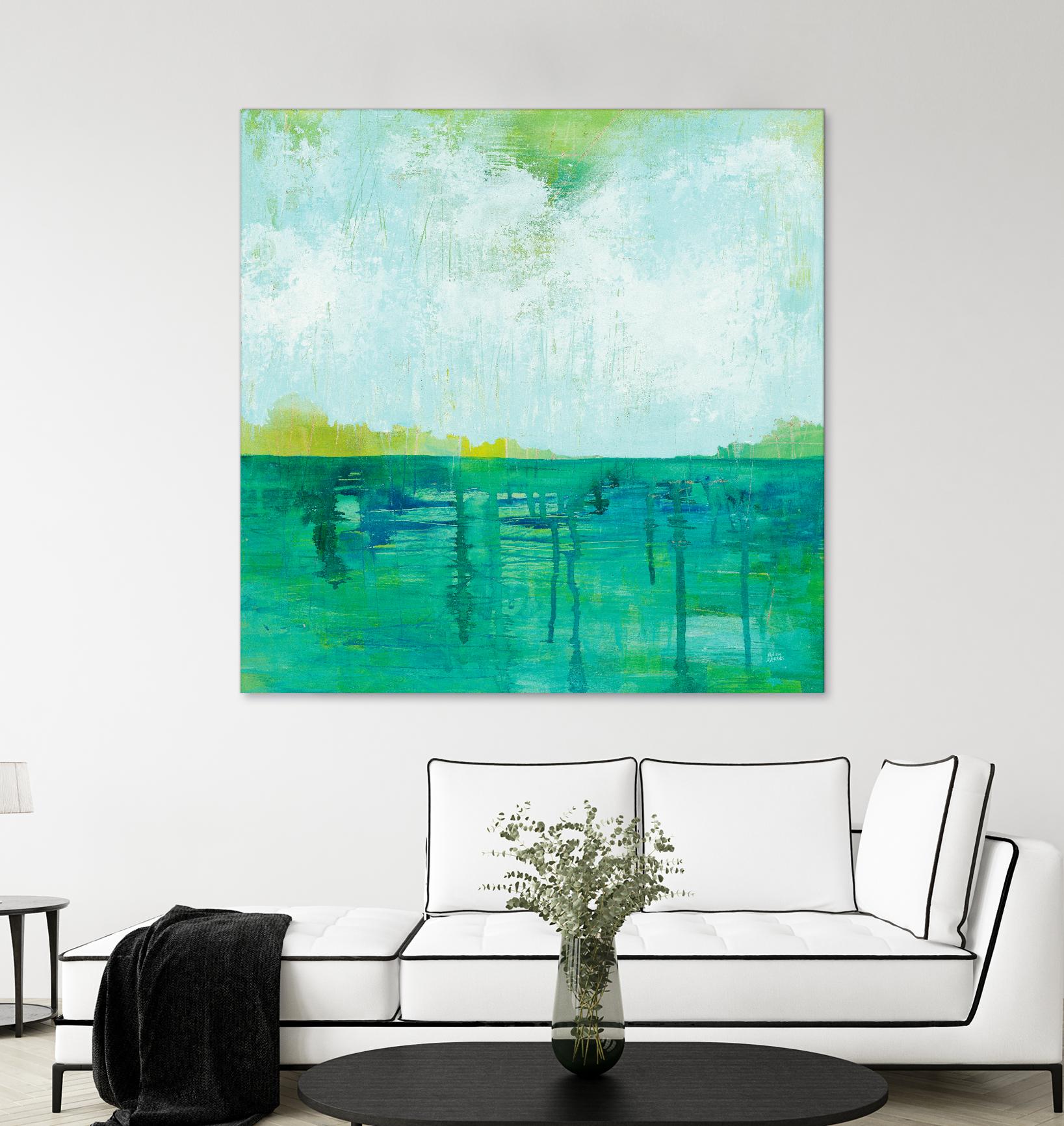 To the Shore by Melissa Averinos on GIANT ART - blue abstract