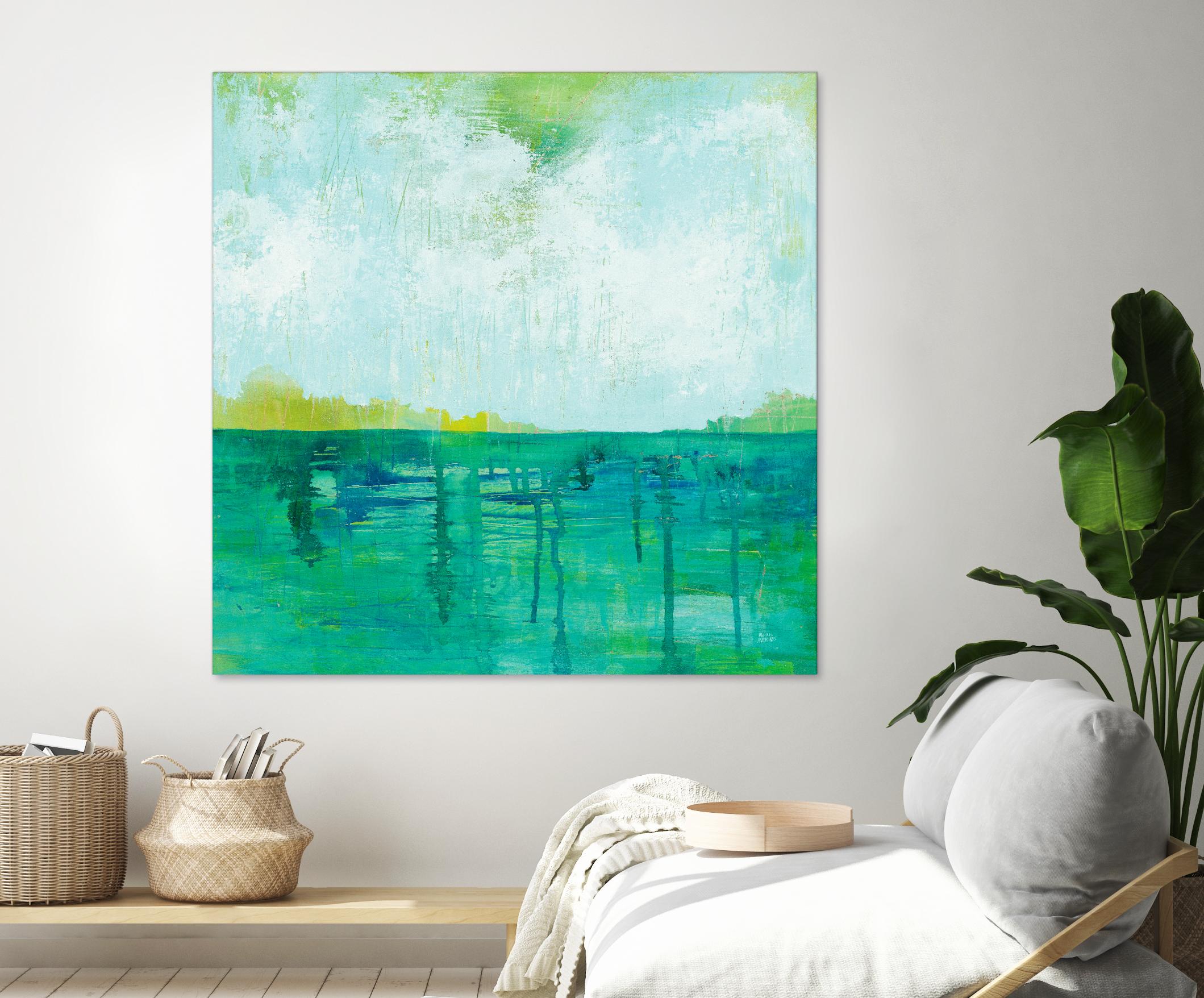 To the Shore by Melissa Averinos on GIANT ART - blue abstract