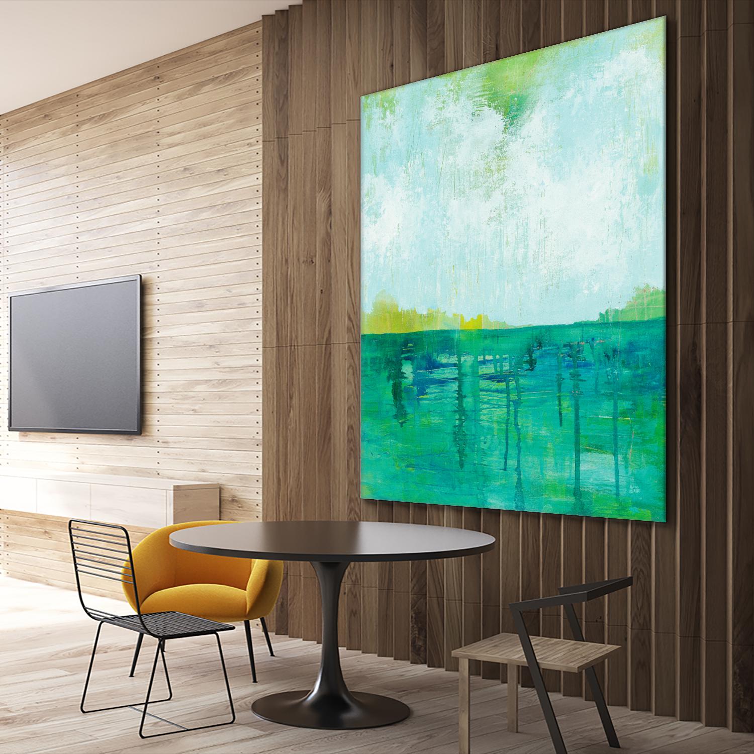 To the Shore by Melissa Averinos on GIANT ART - blue abstract