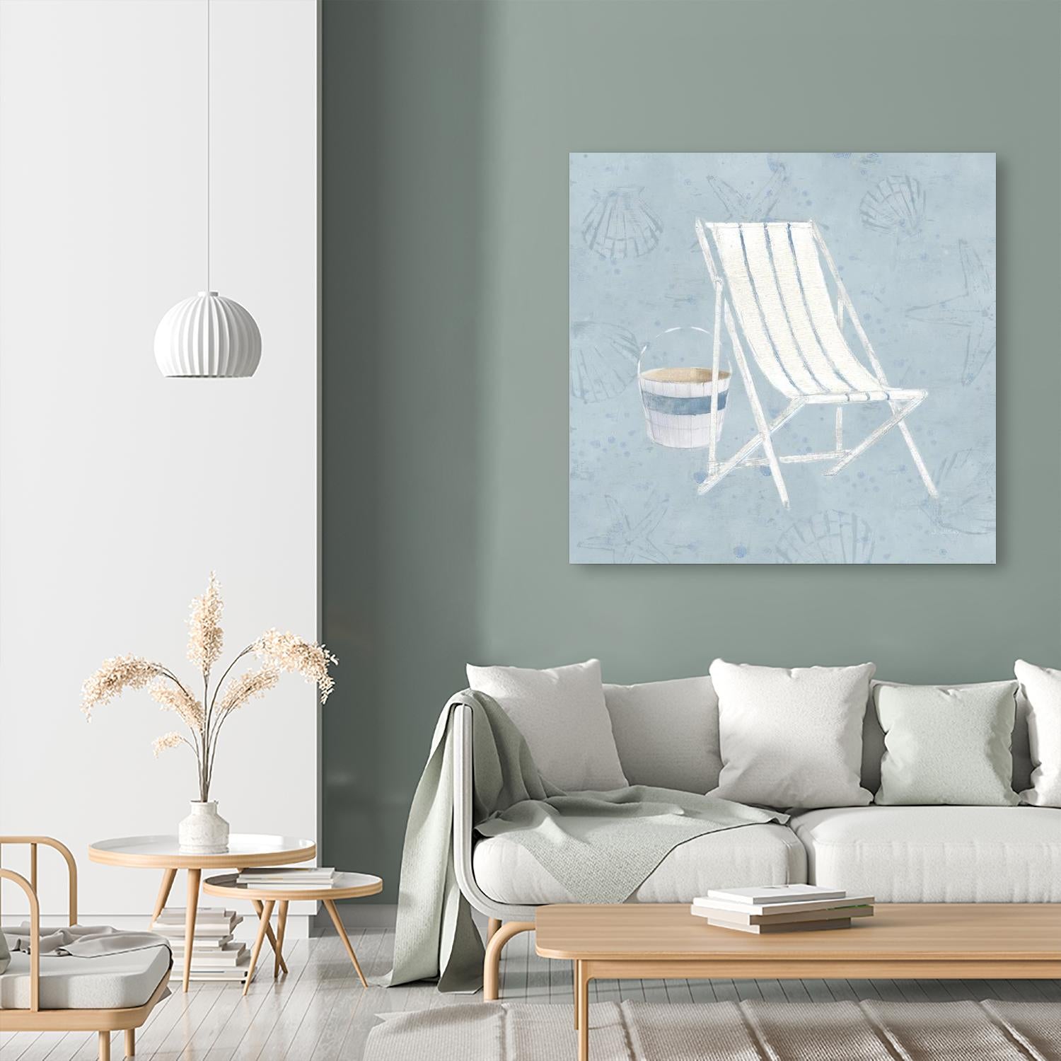 Serene Seaside III by James Wiens on GIANT ART - blue costal bucket