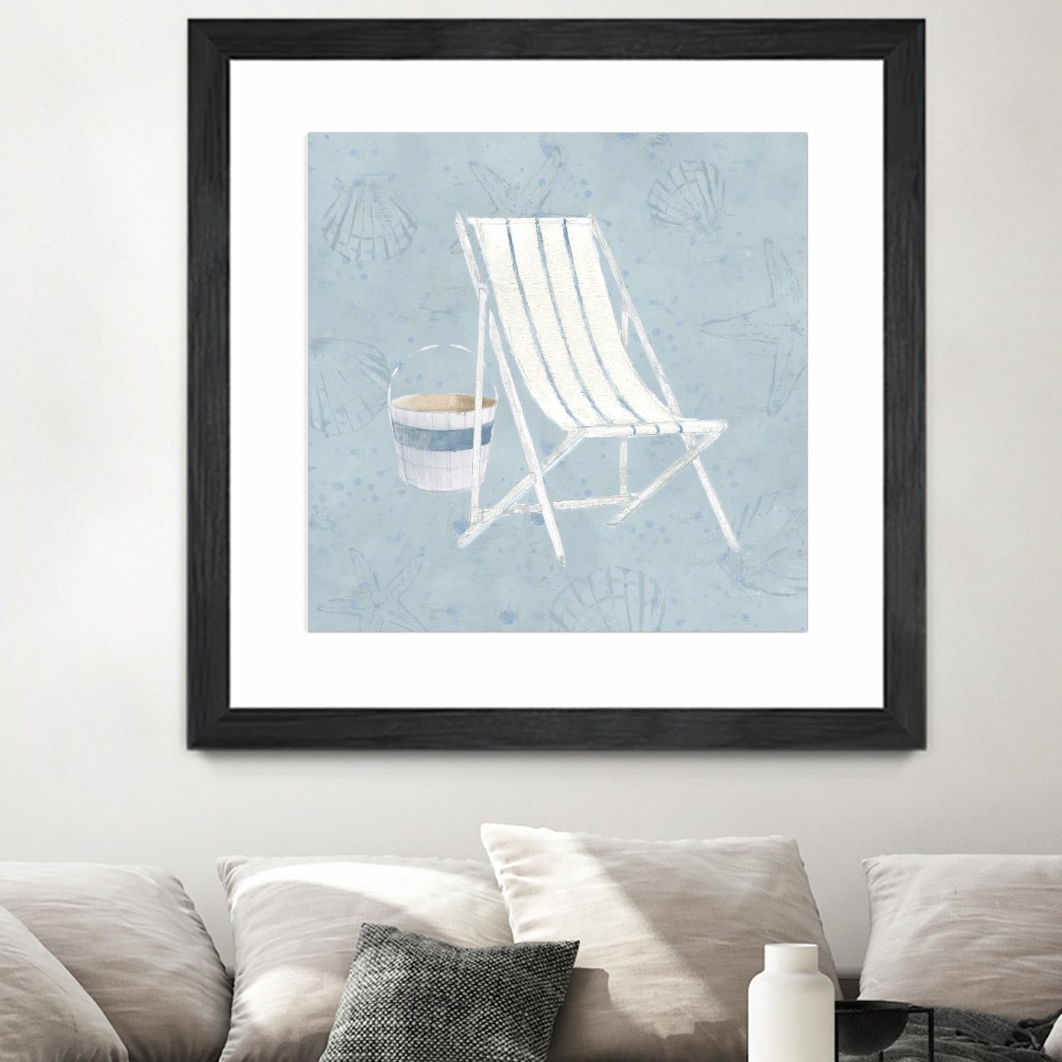 Serene Seaside III by James Wiens on GIANT ART - multi coastal & nautical beach