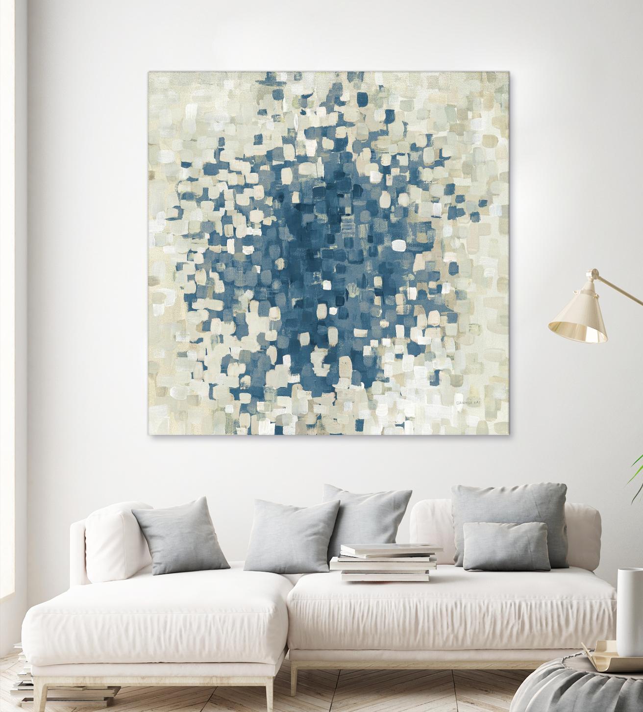 Summer Blocks Blue by Danhui Nai on GIANT ART - multi abstract abstract