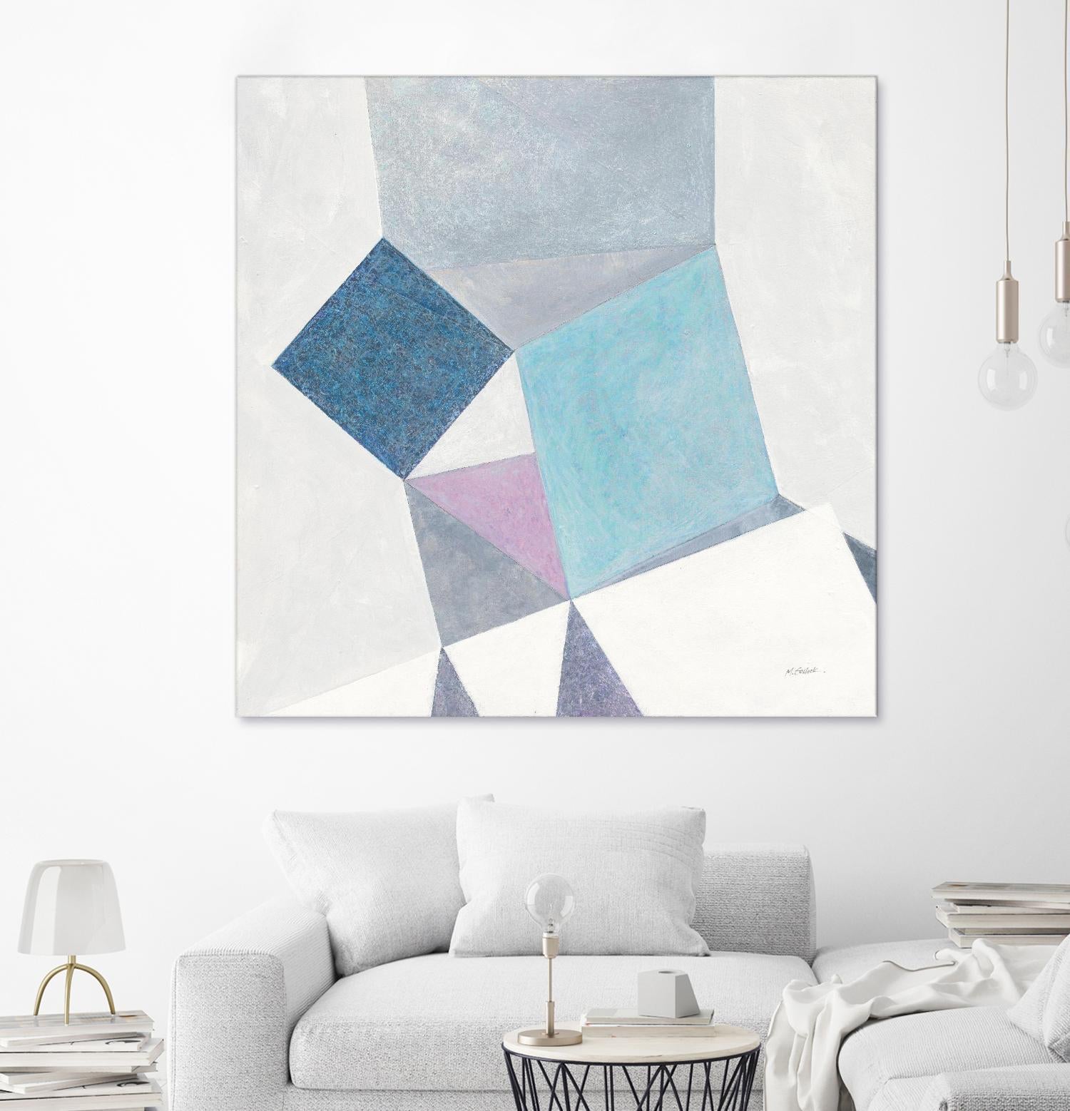 Bay Bridge V1 by Terri Burris on GIANT ART - whites & creams abstract abstract