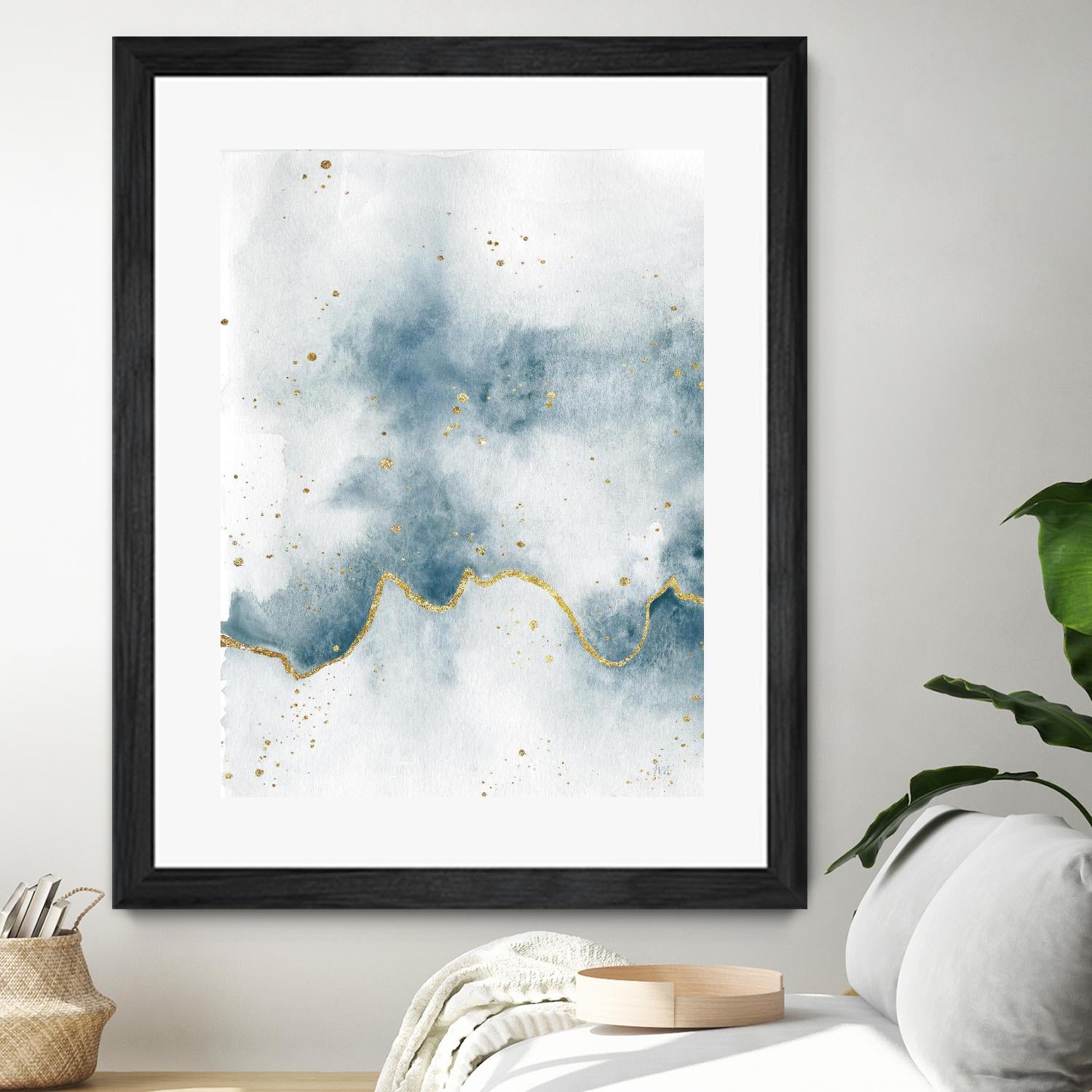 Flow with Gold II by Laura Marshall on GIANT ART - multi abstract abstract