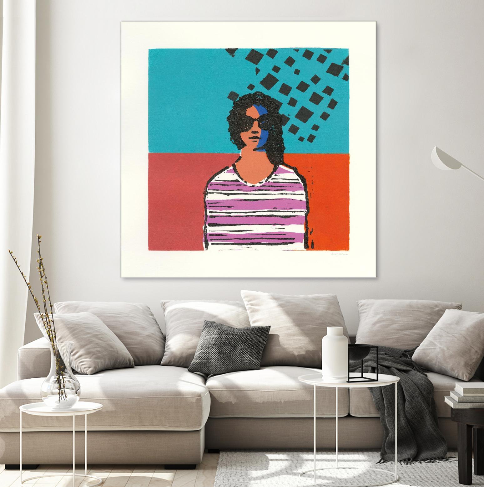 Sofia by Avery Tillmon on GIANT ART - multi figurative blue