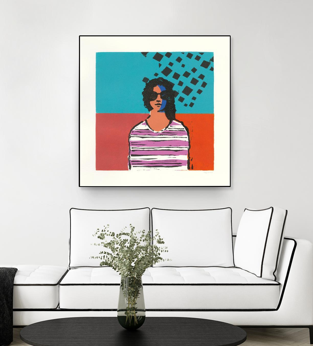 Sofia by Avery Tillmon on GIANT ART - multi figurative blue