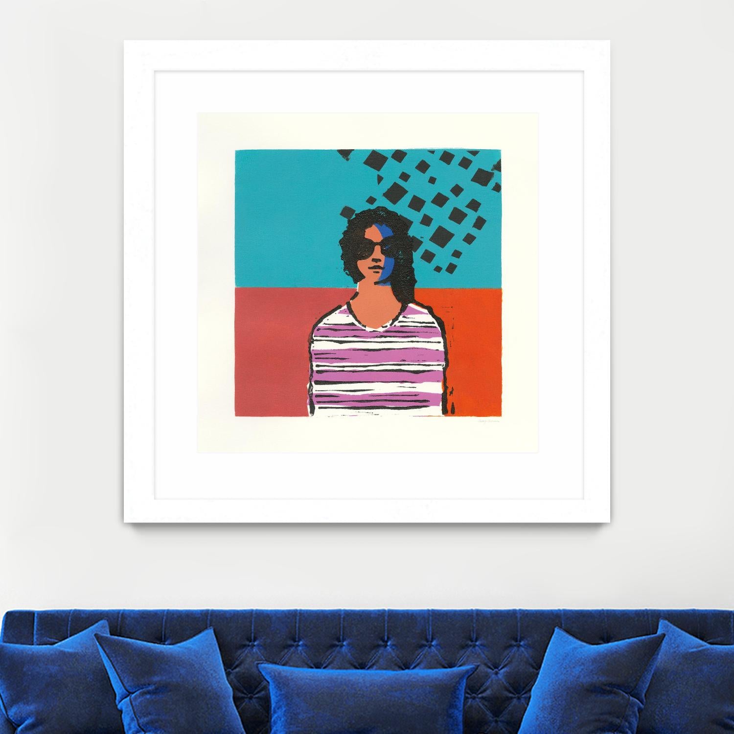 Sofia by Avery Tillmon on GIANT ART - multi figurative blue