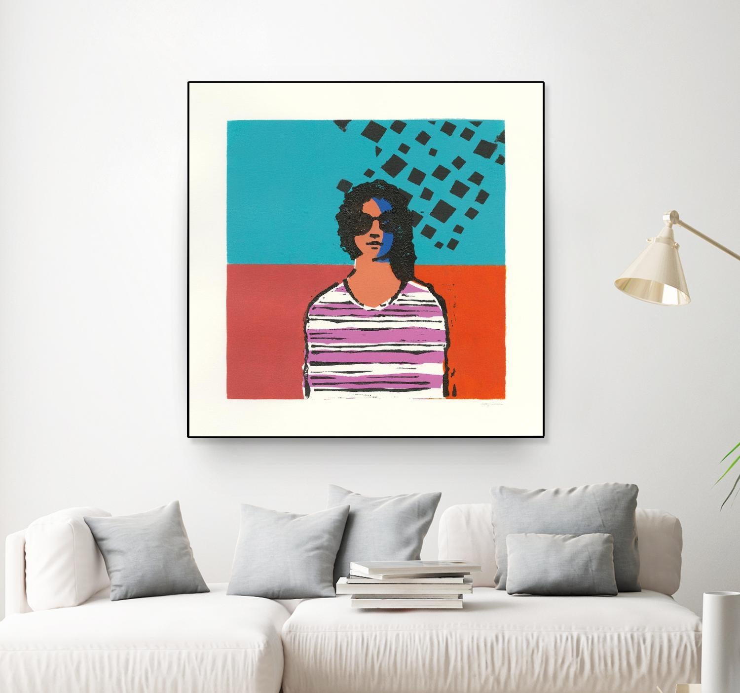 Sofia by Avery Tillmon on GIANT ART - multi figurative blue