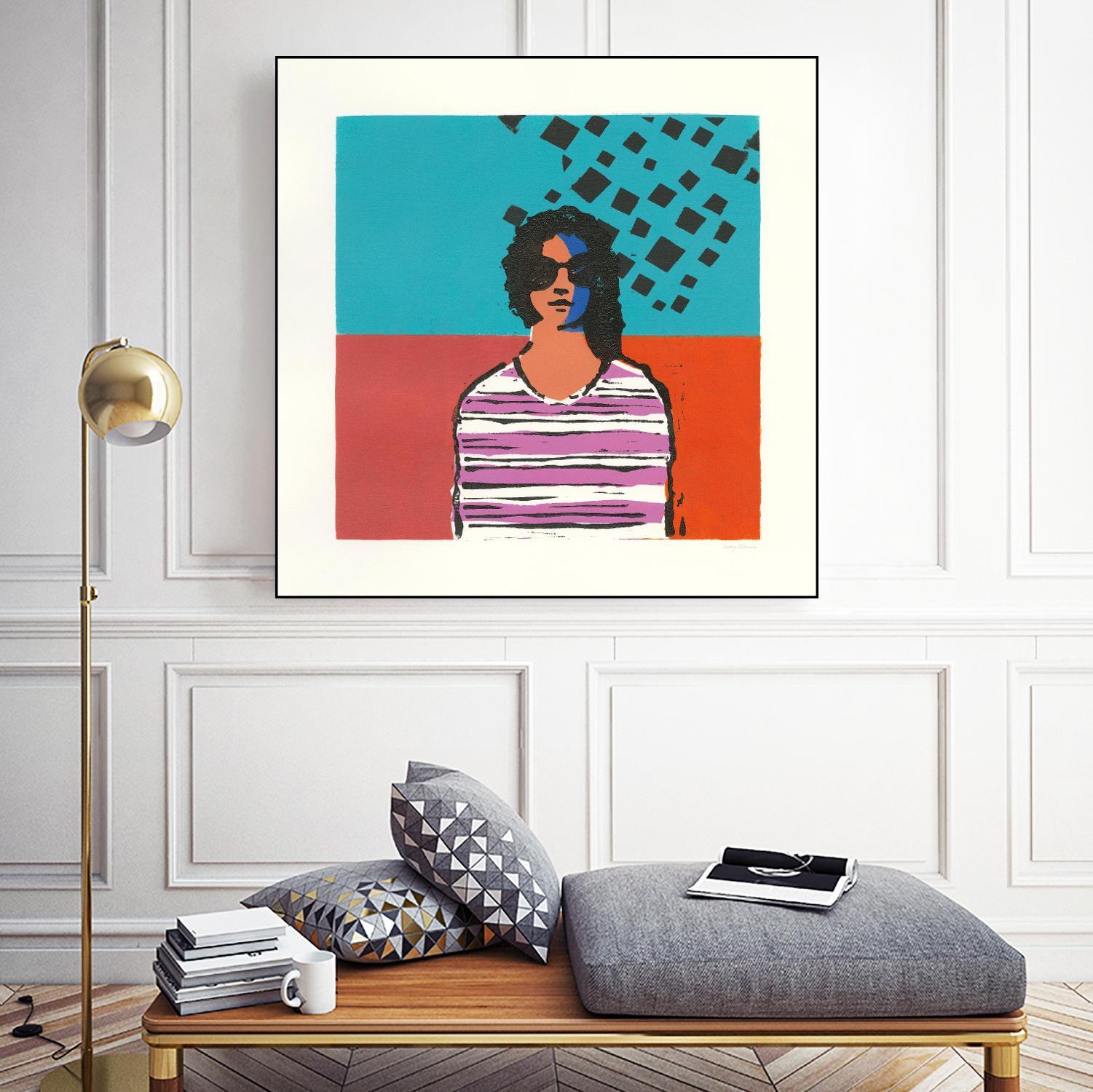 Sofia by Avery Tillmon on GIANT ART - multi figurative blue