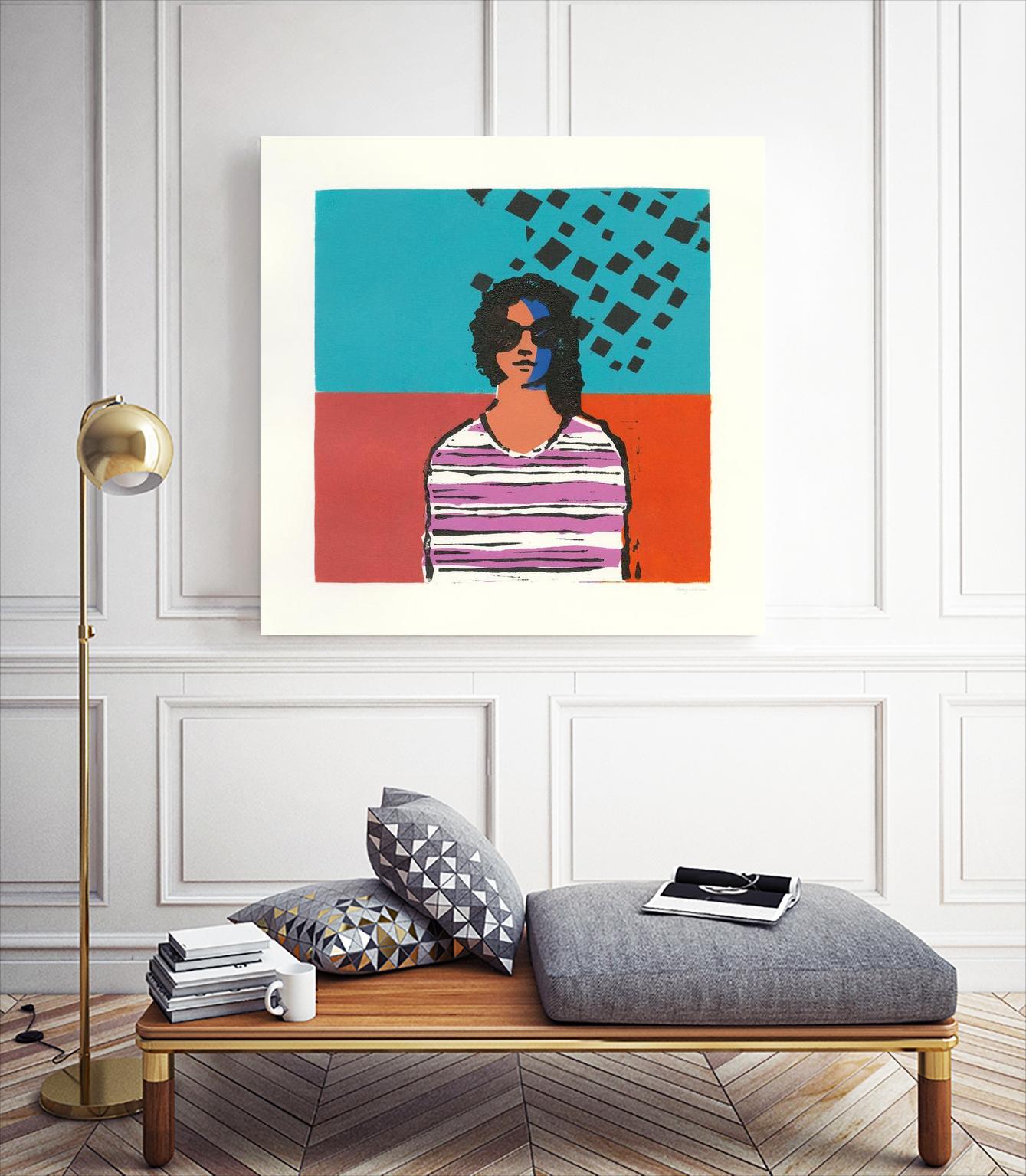 Sofia by Avery Tillmon on GIANT ART - multi figurative blue