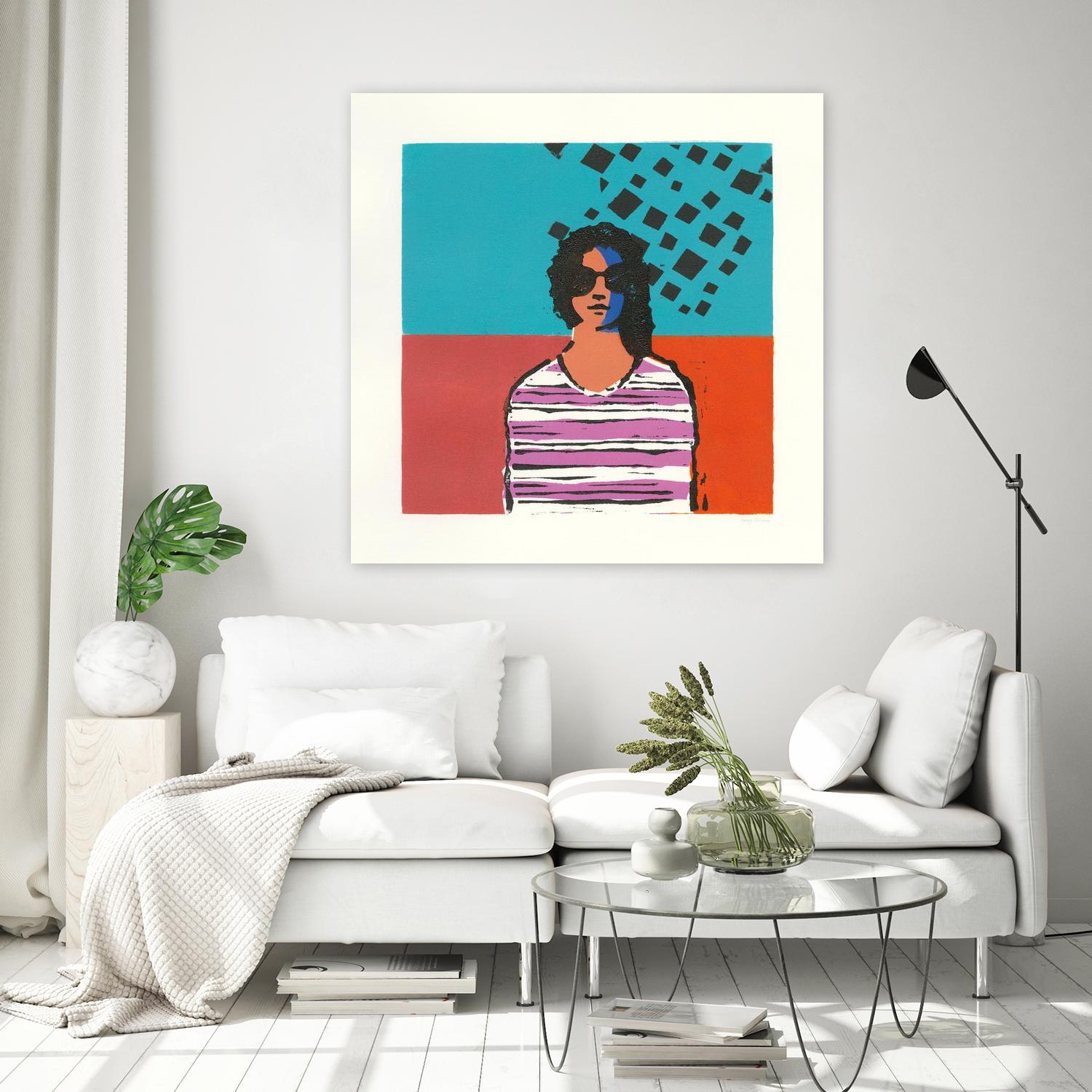 Sofia by Avery Tillmon on GIANT ART - multi figurative blue