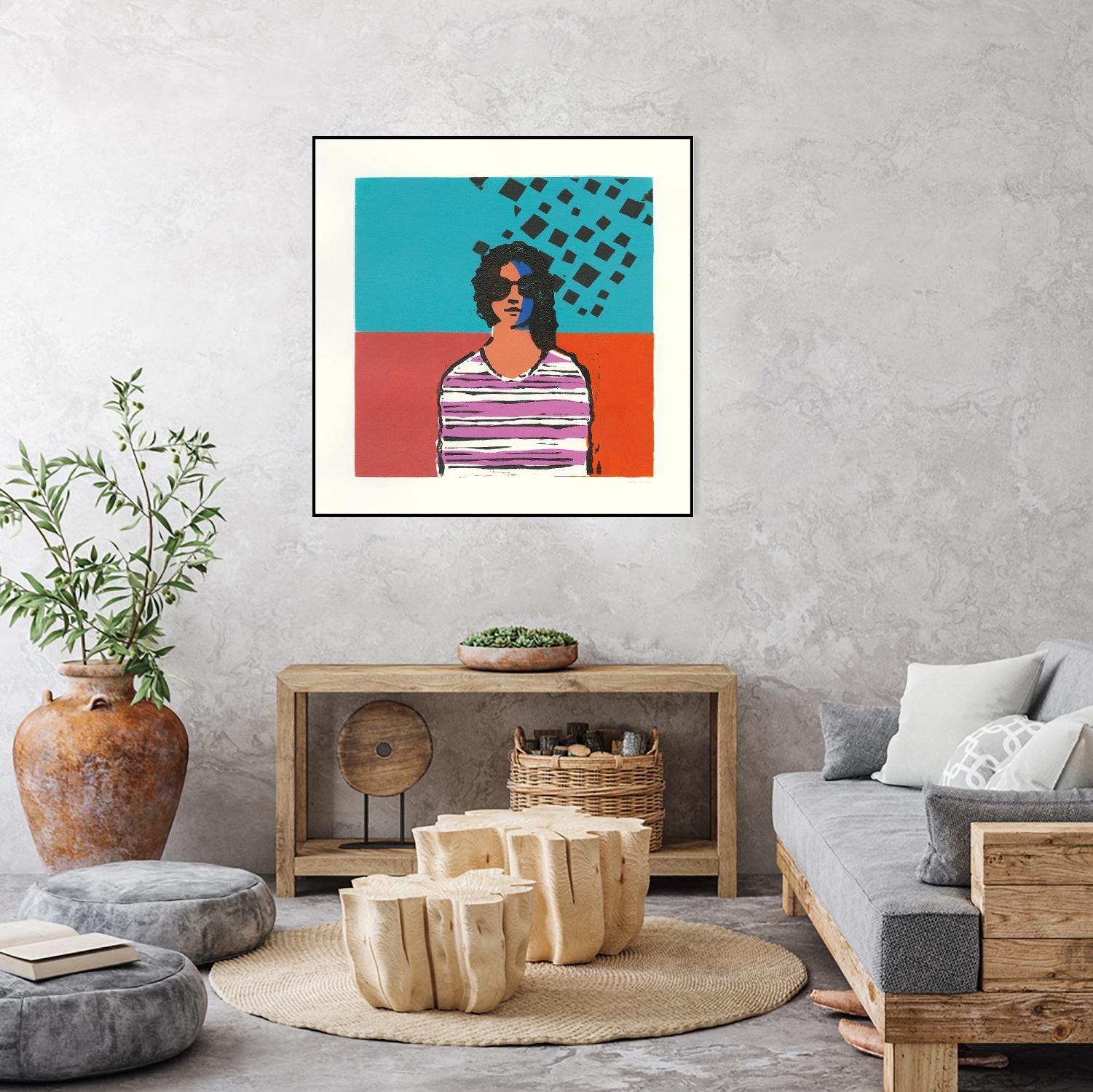 Sofia by Avery Tillmon on GIANT ART - multi figurative blue