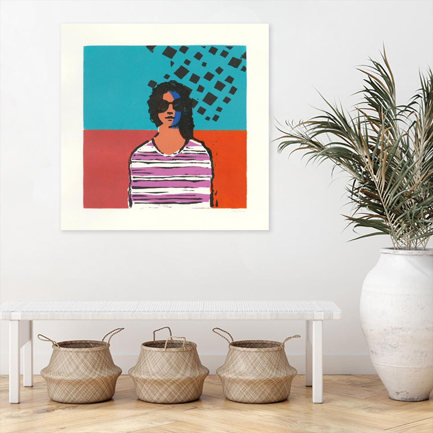 Sofia by Avery Tillmon on GIANT ART - multi figurative blue