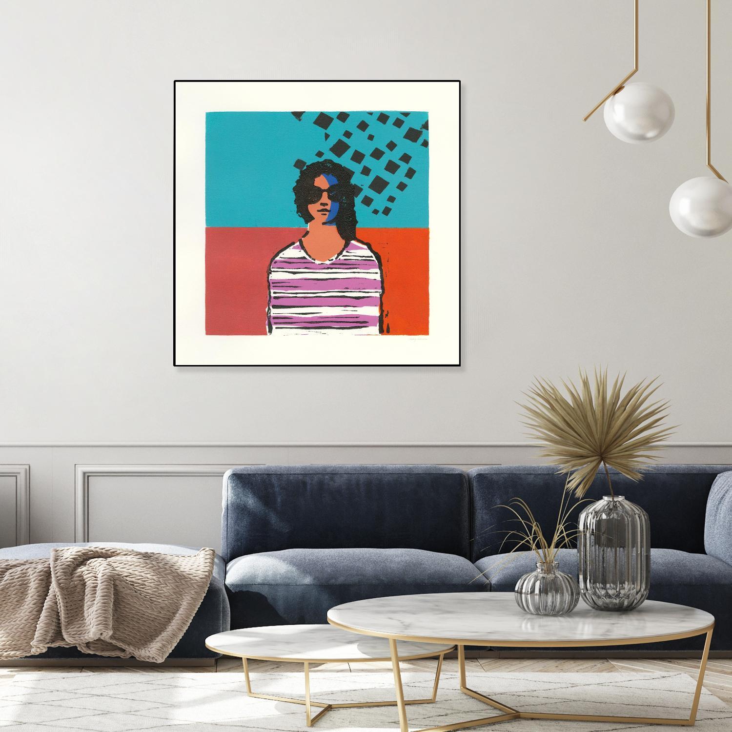 Sofia by Avery Tillmon on GIANT ART - multi figurative blue