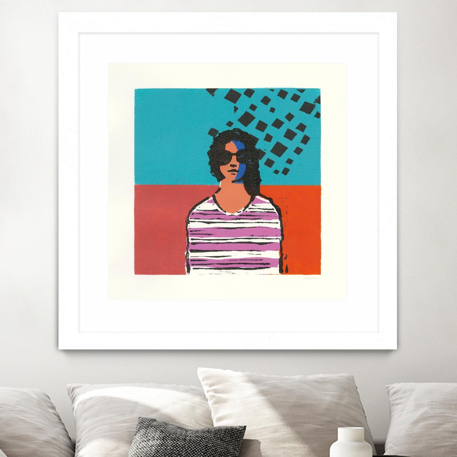 Sofia by Avery Tillmon on GIANT ART - multi figurative blue