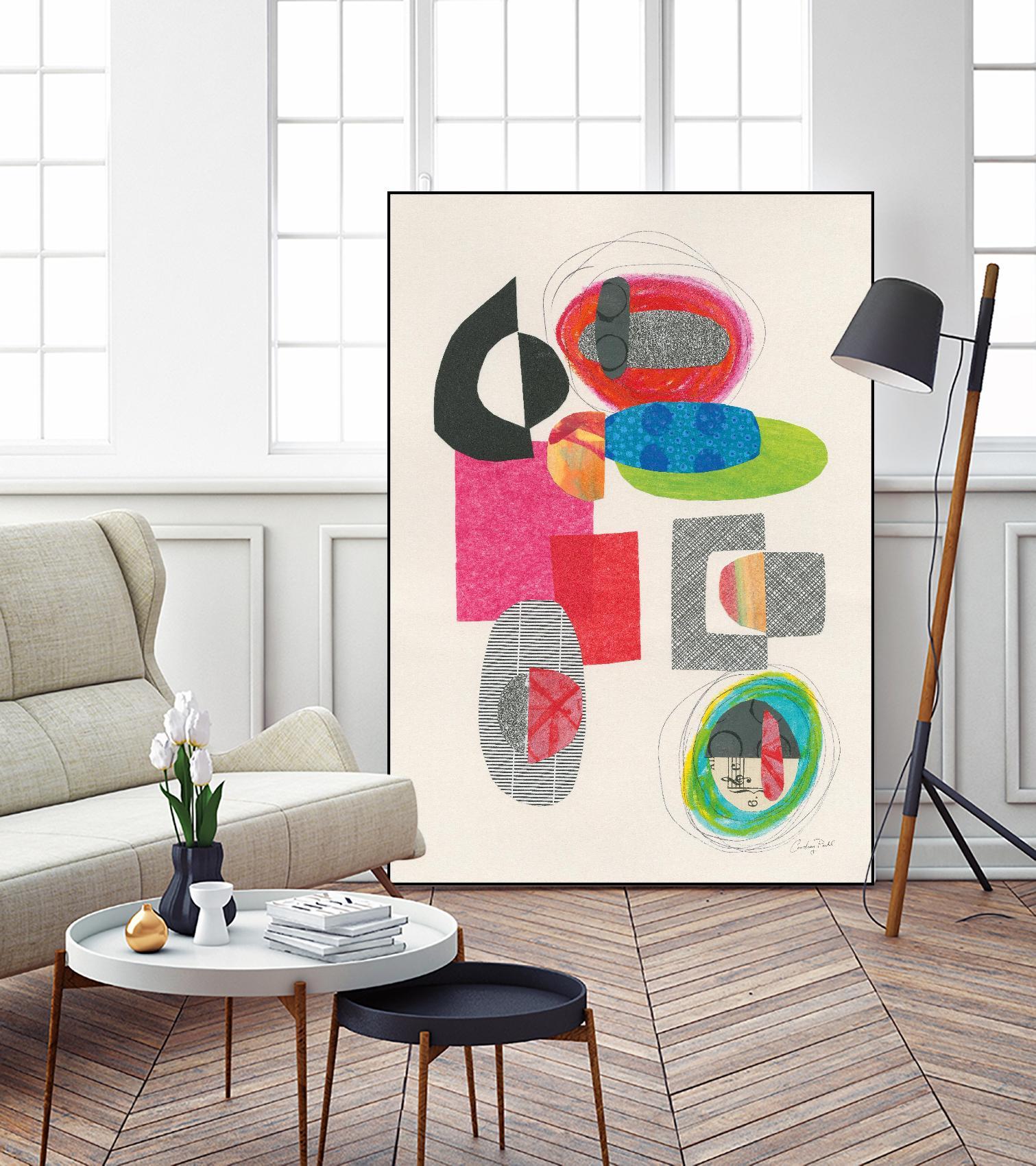 Geometric Collage by Courtney Prahl on GIANT ART - multi abstract abstract