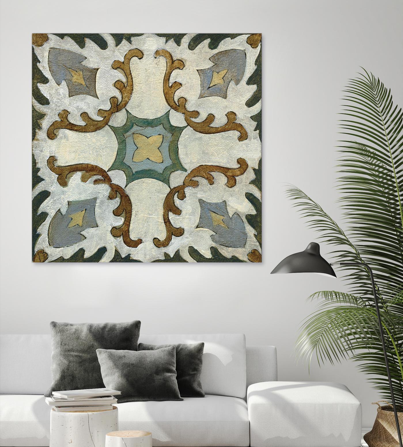 Old World Tile I by Silvia Vassileva on GIANT ART - multi abstract abstract
