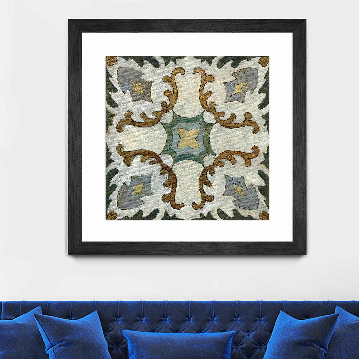 Old World Tile I by Silvia Vassileva on GIANT ART - multi abstract abstract