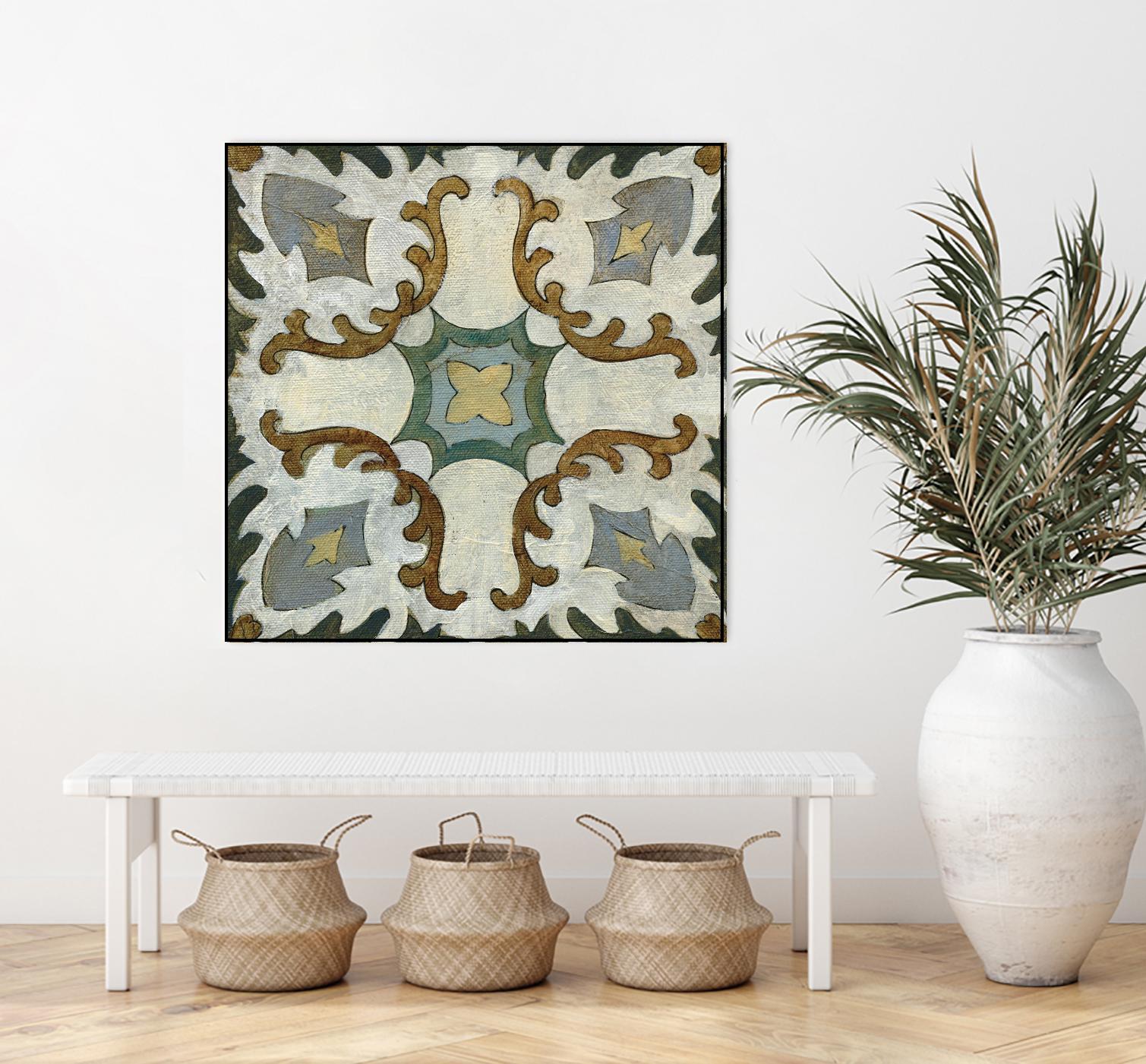 Old World Tile I by Silvia Vassileva on GIANT ART - multi abstract abstract
