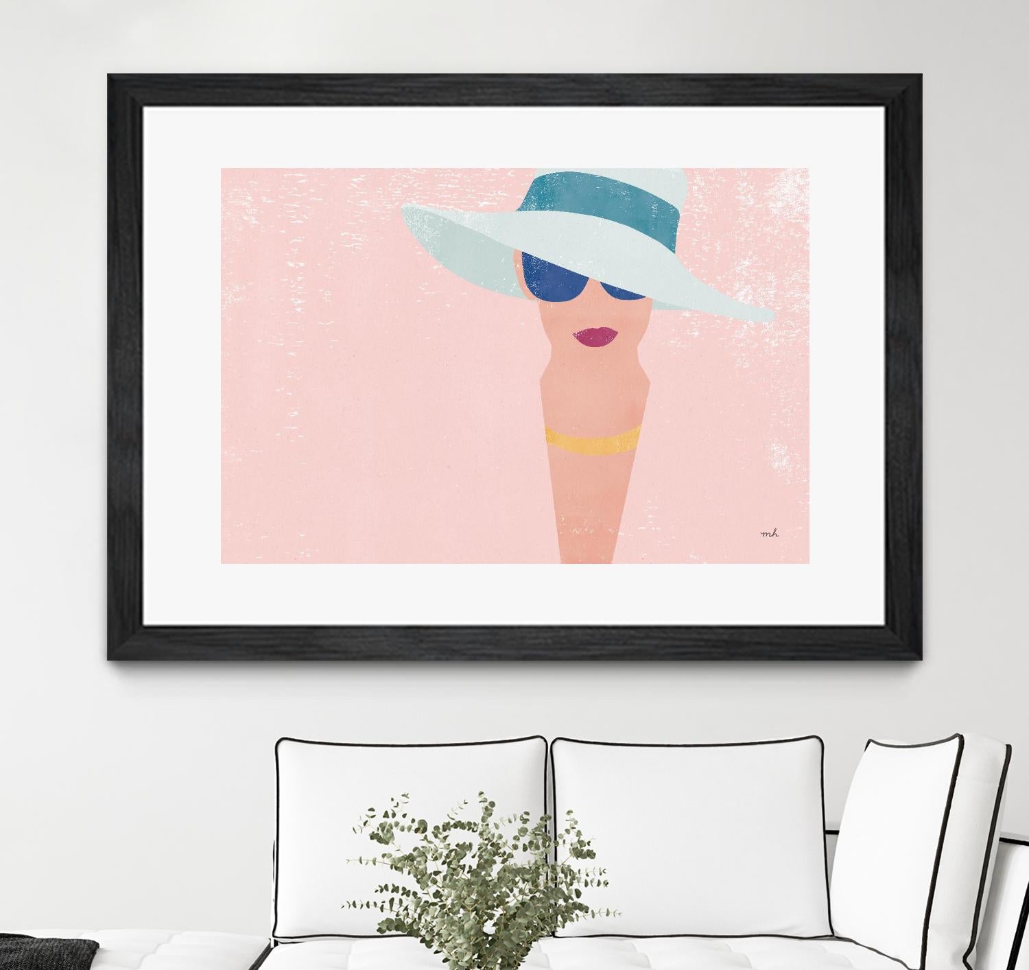 Fashion Forward by Moira Hershey on GIANT ART - multi fashion blue